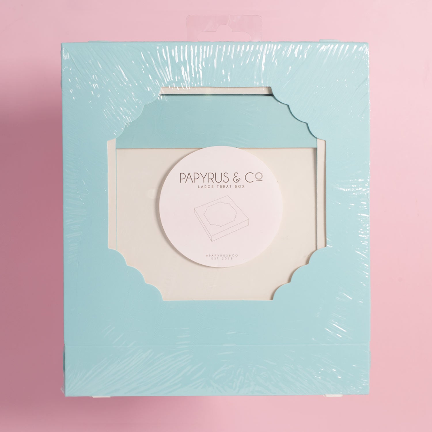 Papyrus Scalloped Large Treat Box Pastel Blue 5 Pack