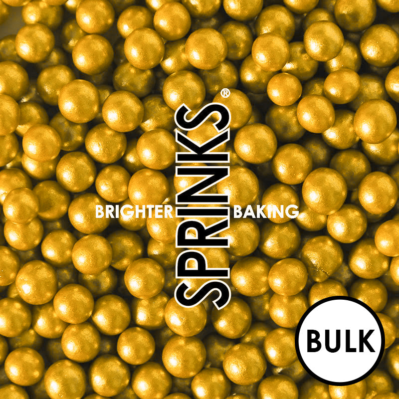 Bake Group Cachous Round Gold 6mm 1kg