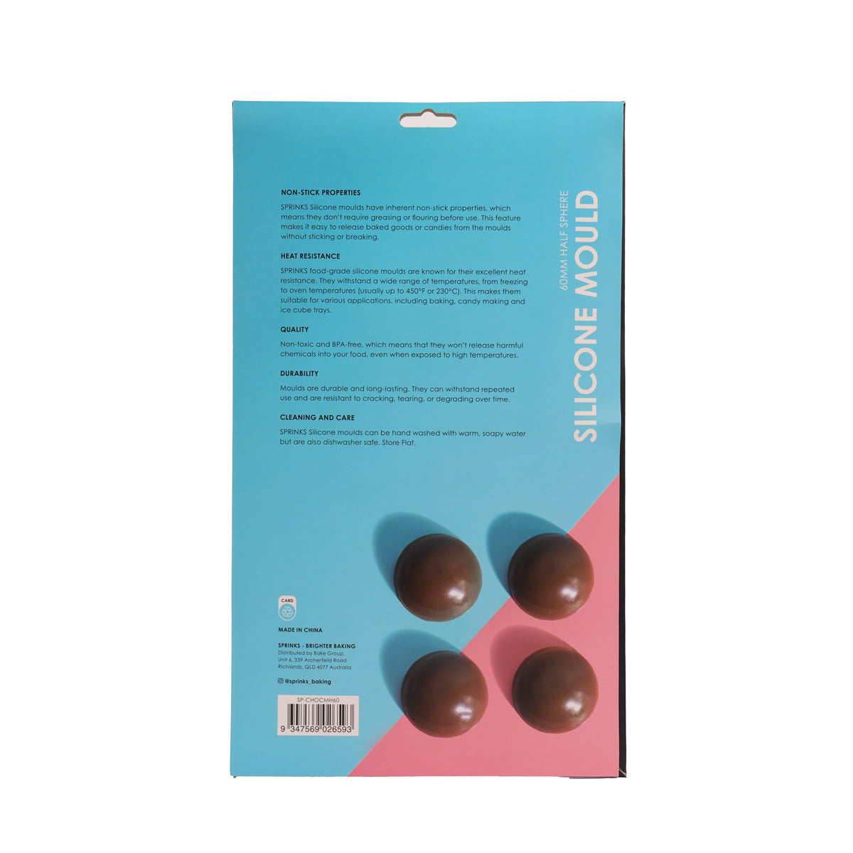 Sprinks Silicone Mould Half Sphere 60mm