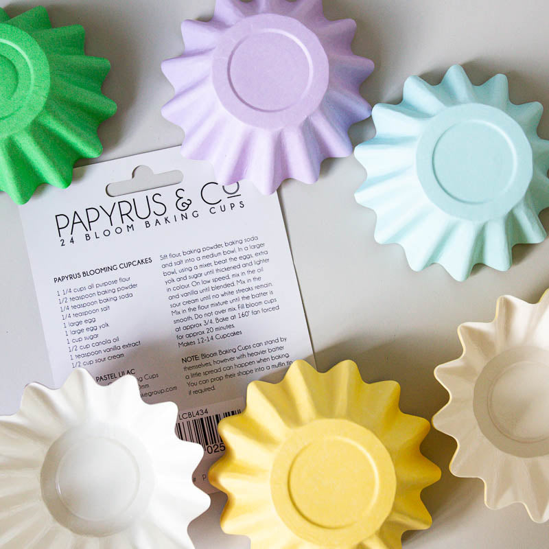 Papyrus Bloom Baking Cups Pastel Pink 24 Pack