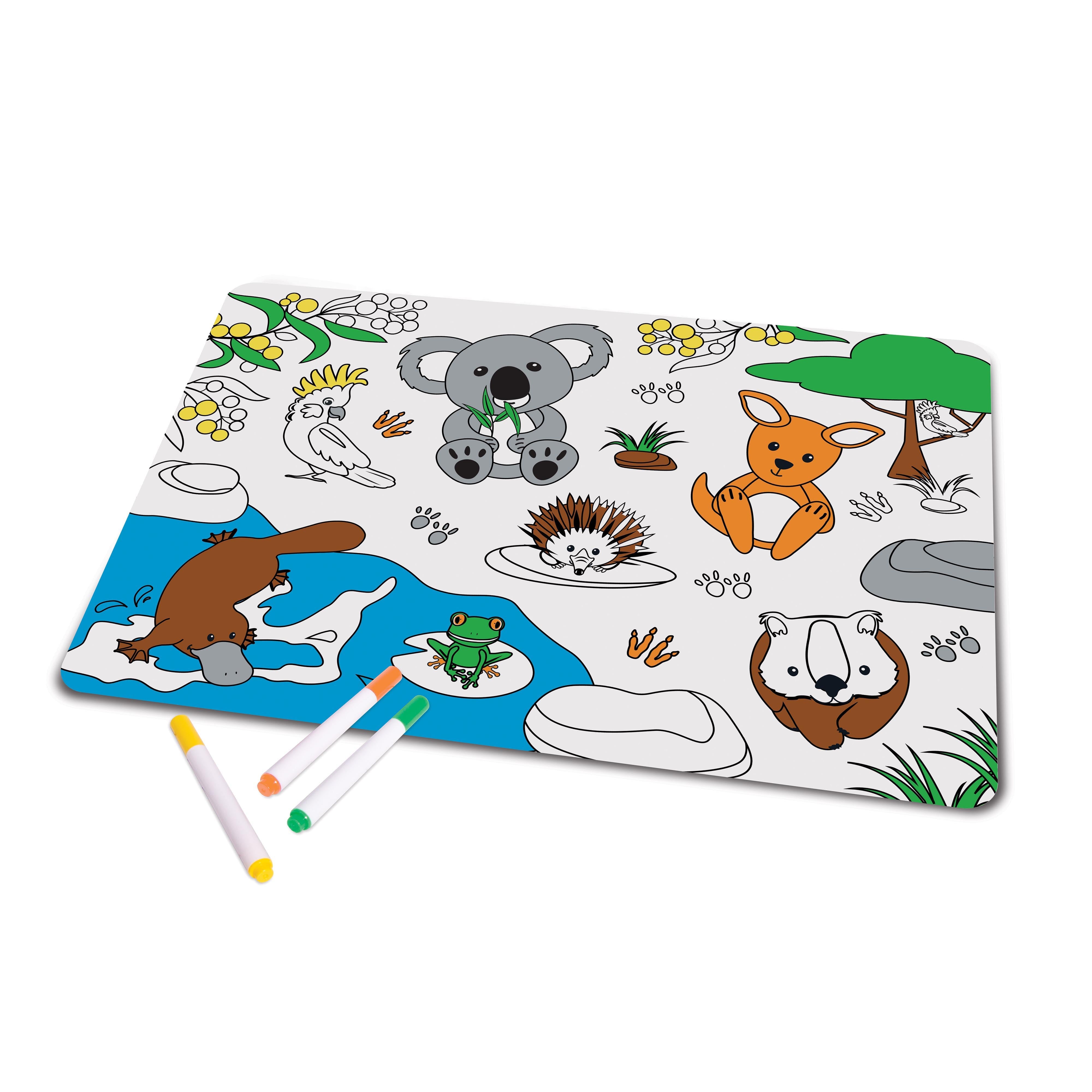 The Australian Collection Colour in Placemat Aussie Animals