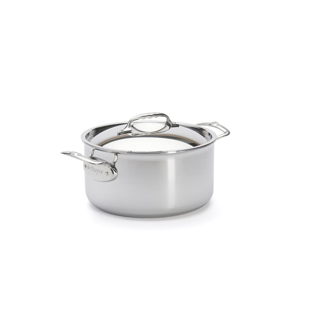de Buyer Affinity Stainless Steel Stewpot with Lid 24cm