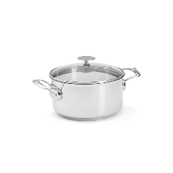 de Buyer Milady Stainless Steel Stewpot with Glass Lid 20cm