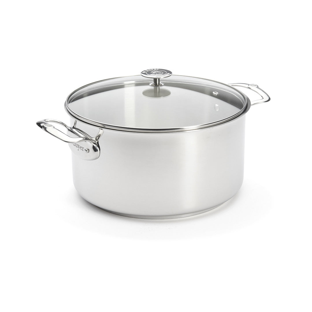 de Buyer Milady Stainless Steel Stewpot with Glass Lid 28cm