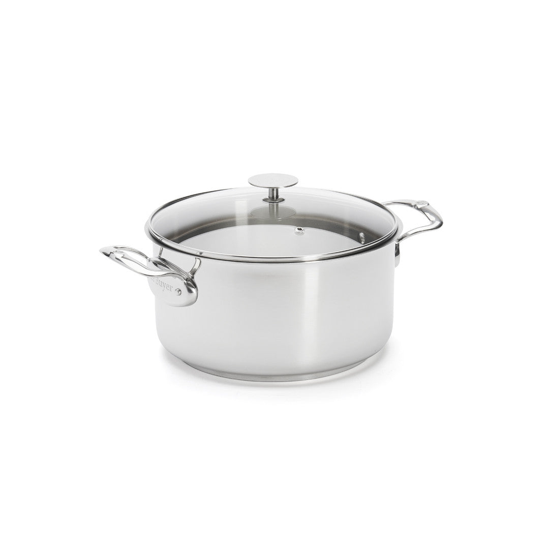 de Buyer Milady Stainless Steel Stewpot with Glass Lid 24cm