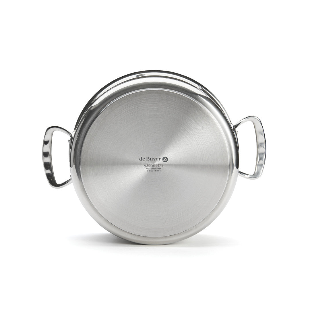 de Buyer Milady Stainless Steel Stewpot with Glass Lid 28cm