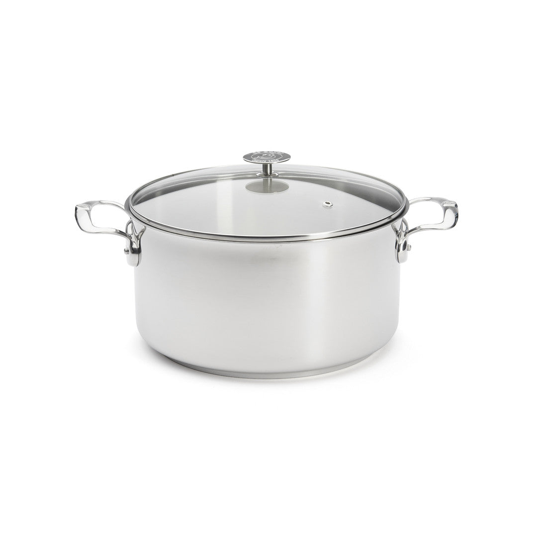 de Buyer Milady Stainless Steel Stewpot with Glass Lid 28cm