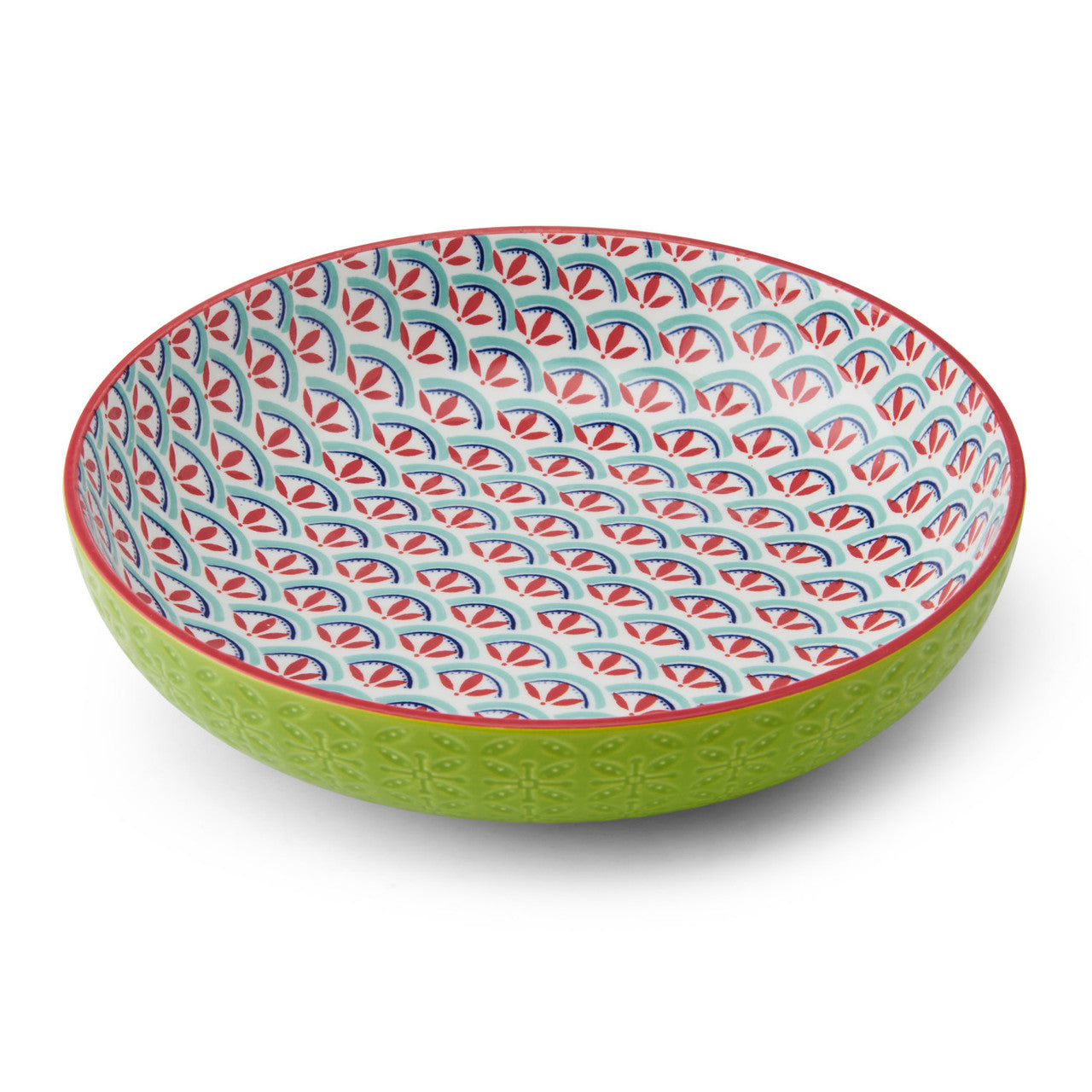Mikasa Glazed Stoneware Coupe Bowl 21cm (Geometric Line)