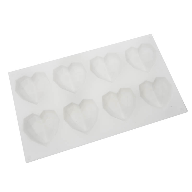 Sugar Crafty Silicone Mould Geo Hearts