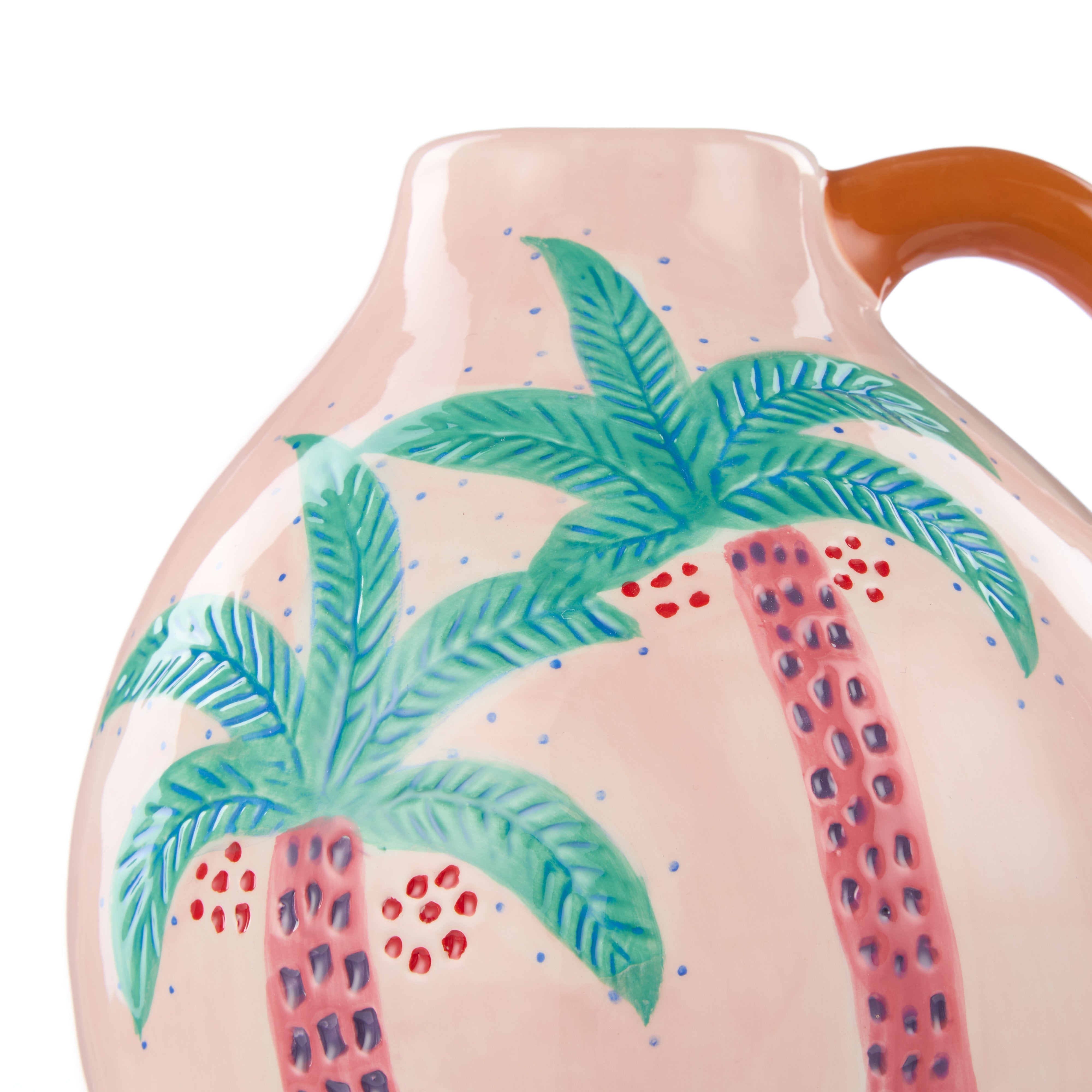 Emporium Palmer Pink Coconut Palm Vase Multi-Coloured