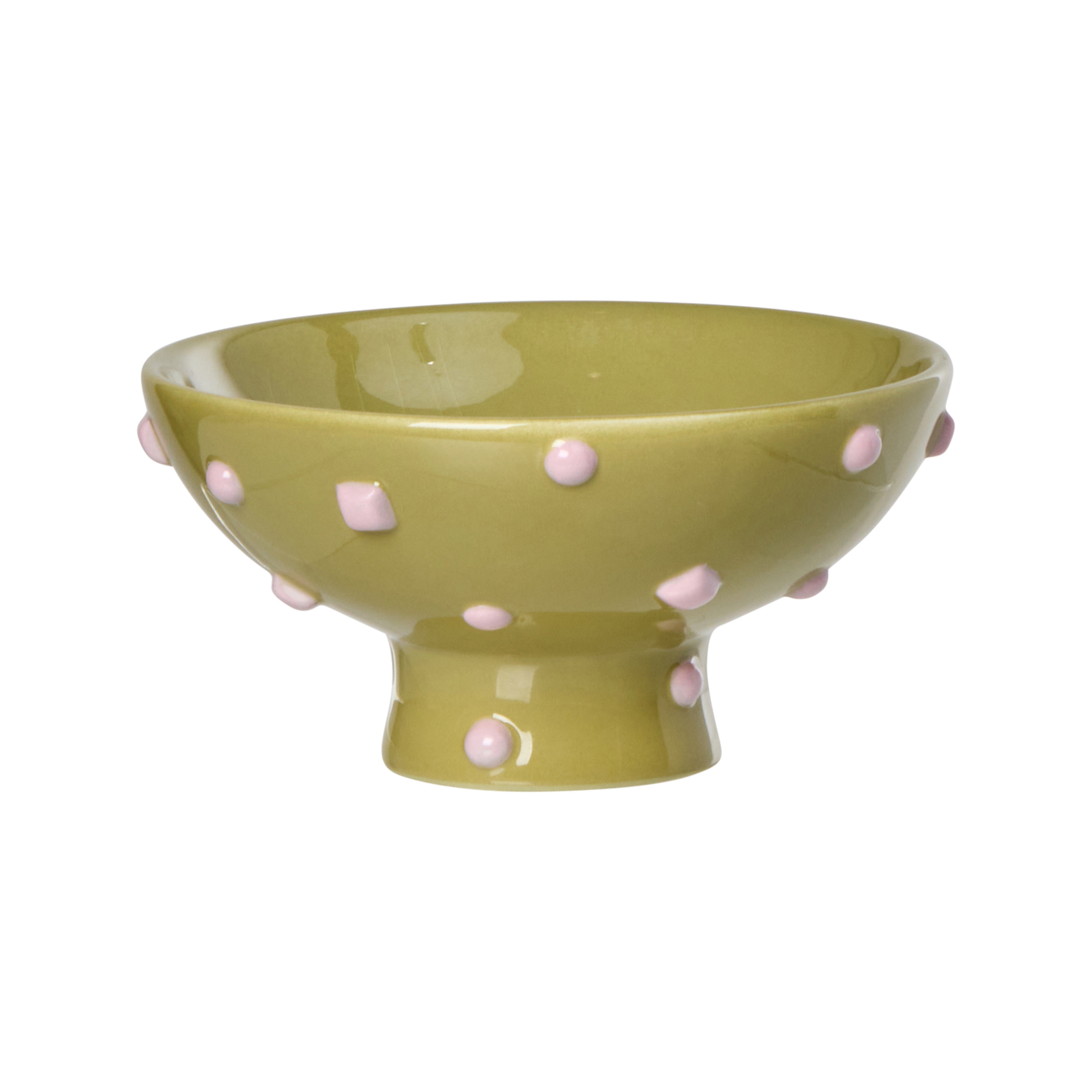 Emporium Bejeweled Bowl Green & Pink