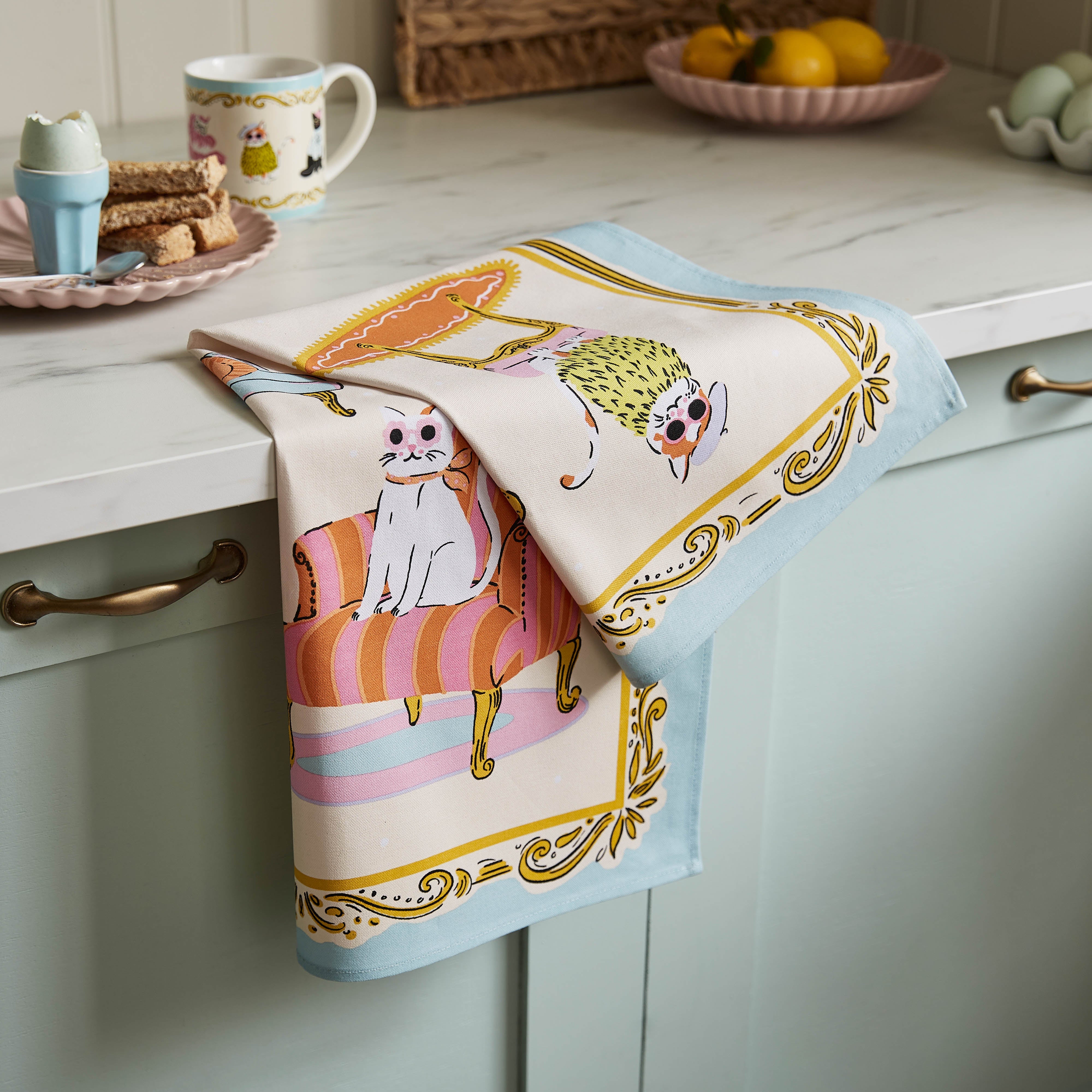 Ulster Weavers Cool Cats Cotton Tea Towel Multi-Coloured