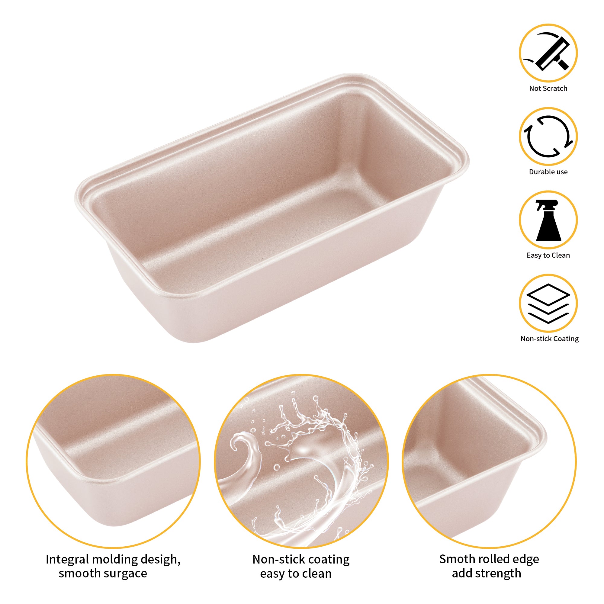 CHEFMADE Mini Loaf Pan 15cm Set of 4 (WK9023-4)