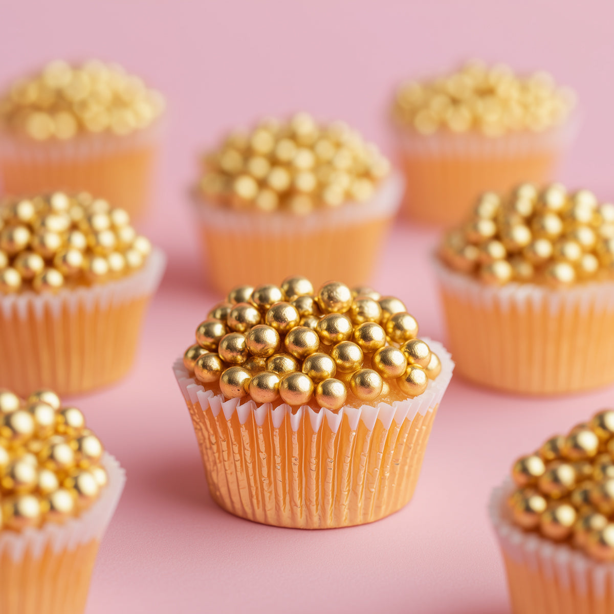 Sprinks Crunchy Shiny Gold 6mm Sprinkles 60g