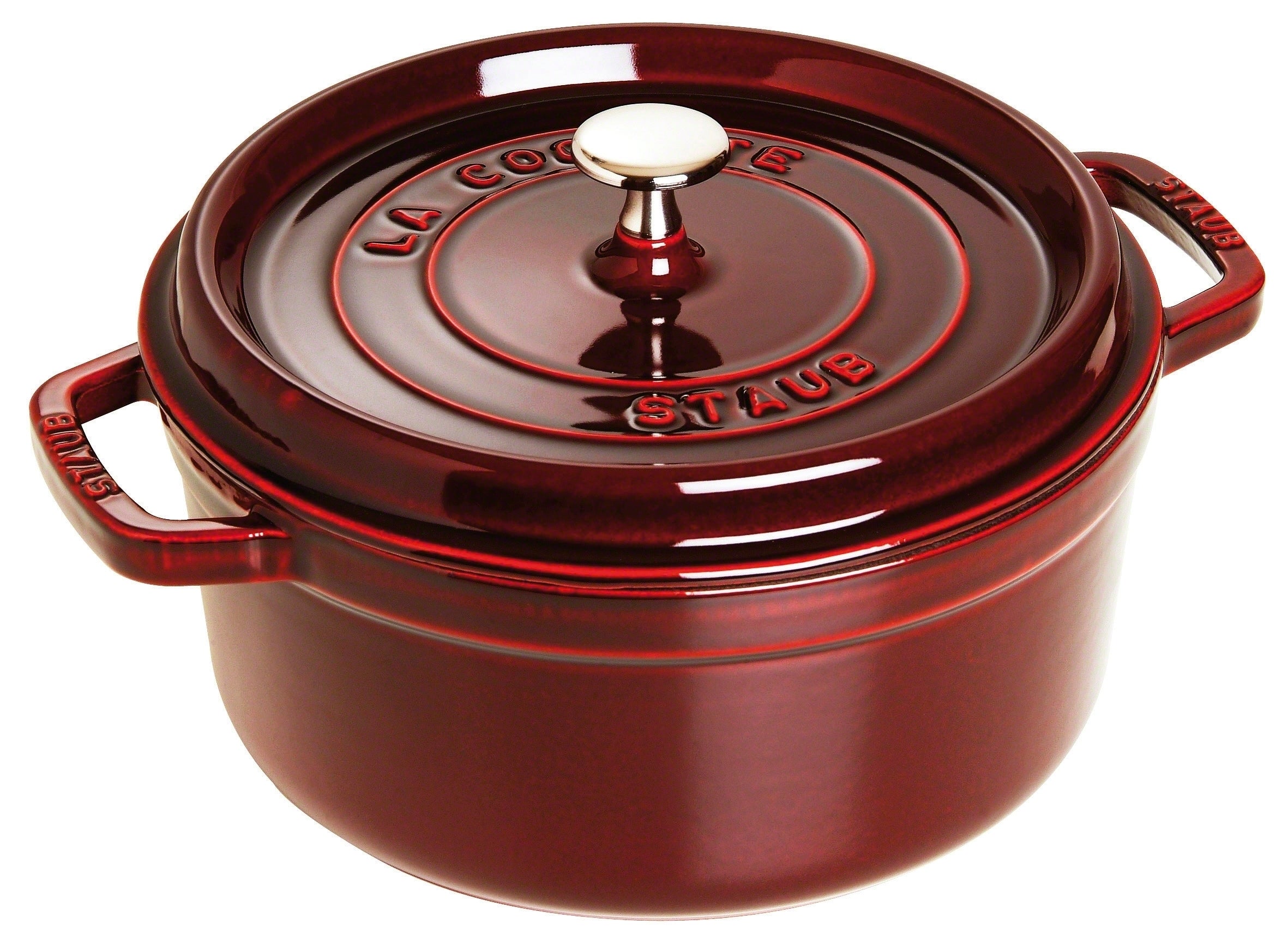 Staub Round Cocotte - 24cm Grenadine