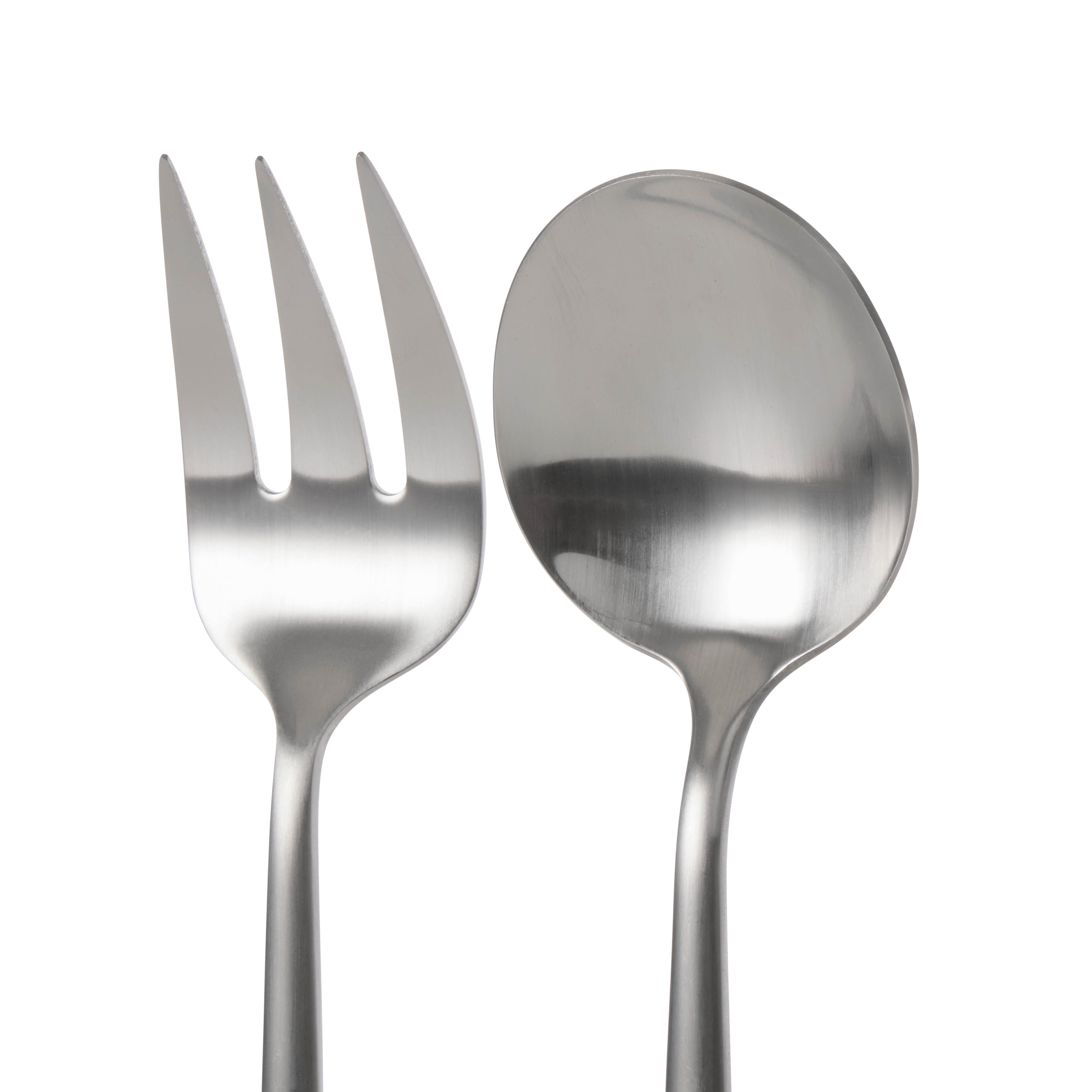 Amalfi Form Stainless Steel Serving 2 Piece Set Silver