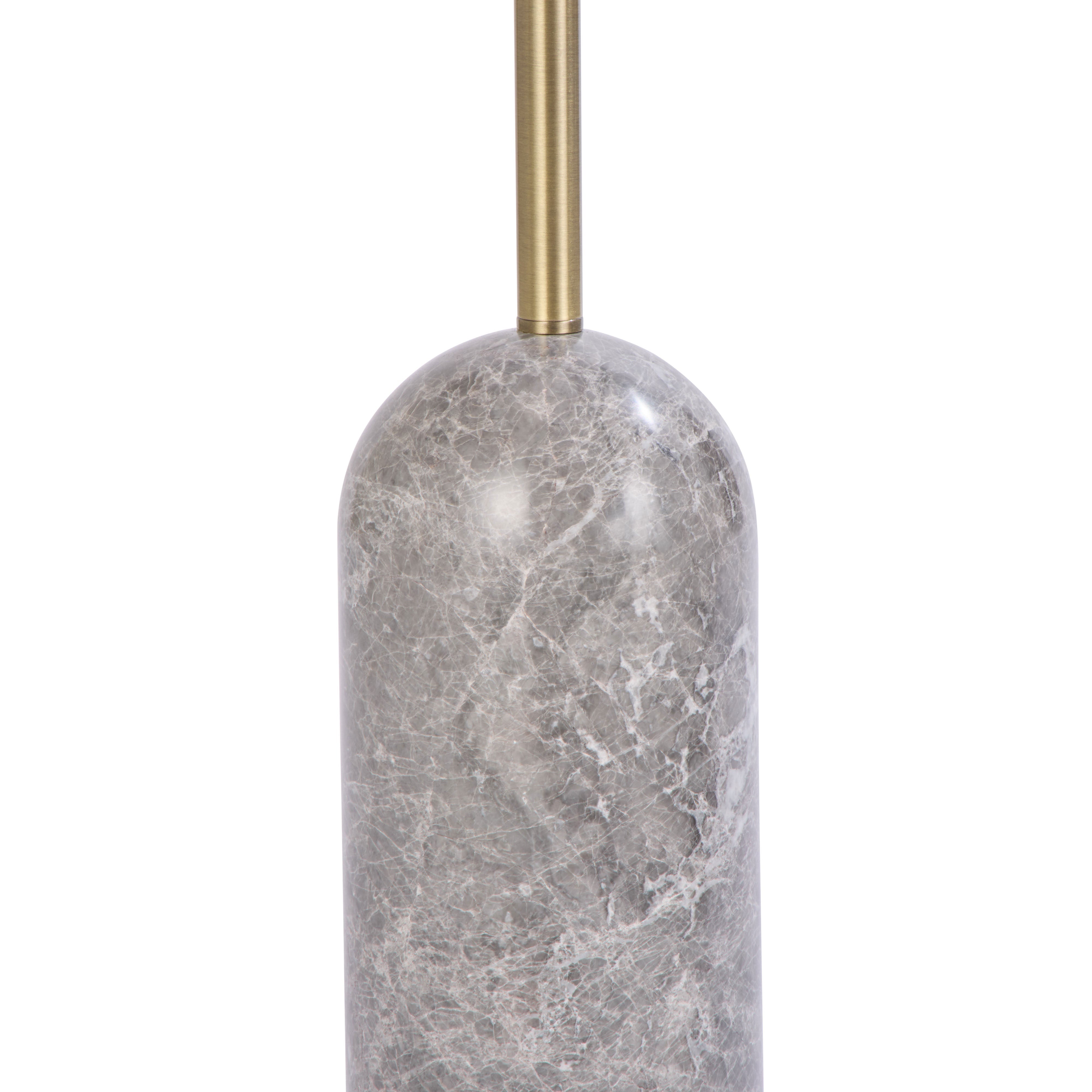 Amalfi Azure Floor Lamp Grey & Natural