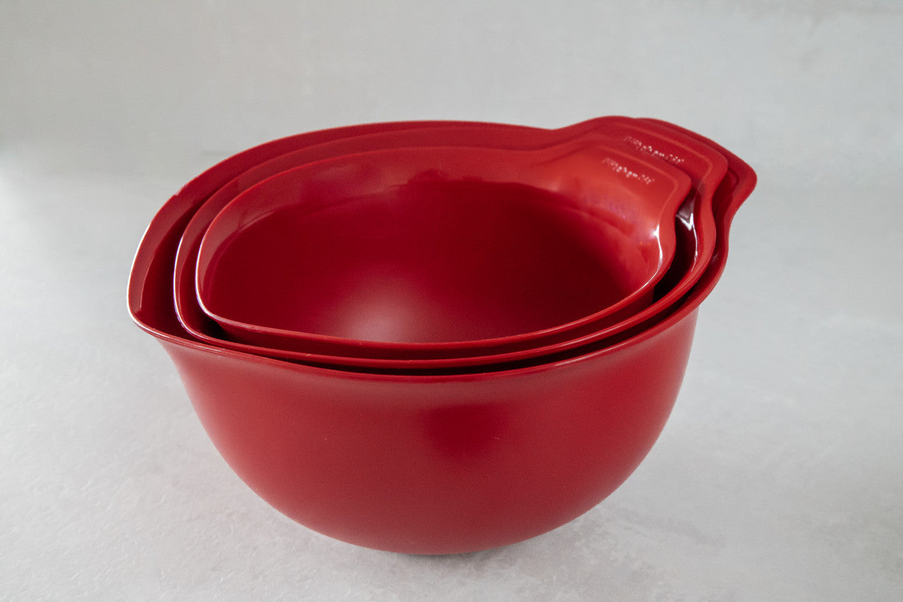KitchenAid 3 Piece Nesting Mixing Bowl Set (Empire Red)