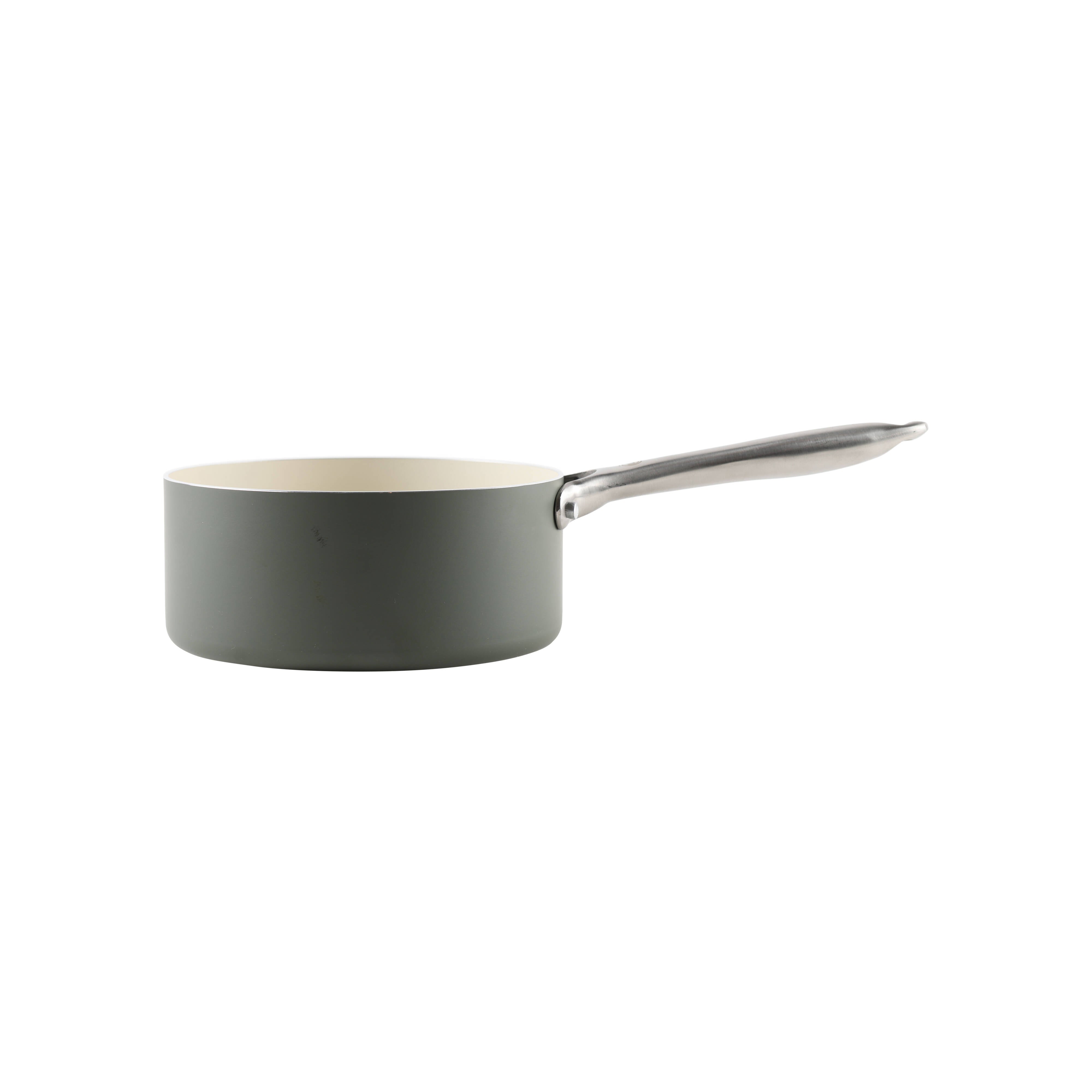 MasterChef Sage Elementa Saucepan with Lid 16cm Sage & Cream