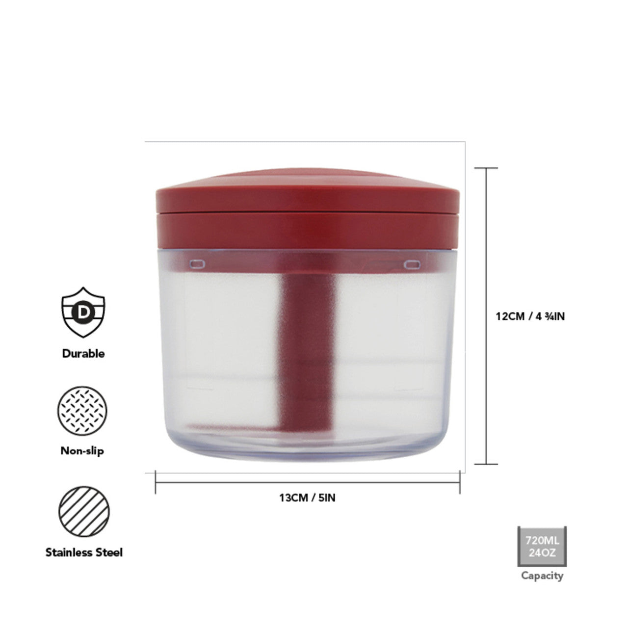 KitchenAid Manual Food Chopper (Empire Red)
