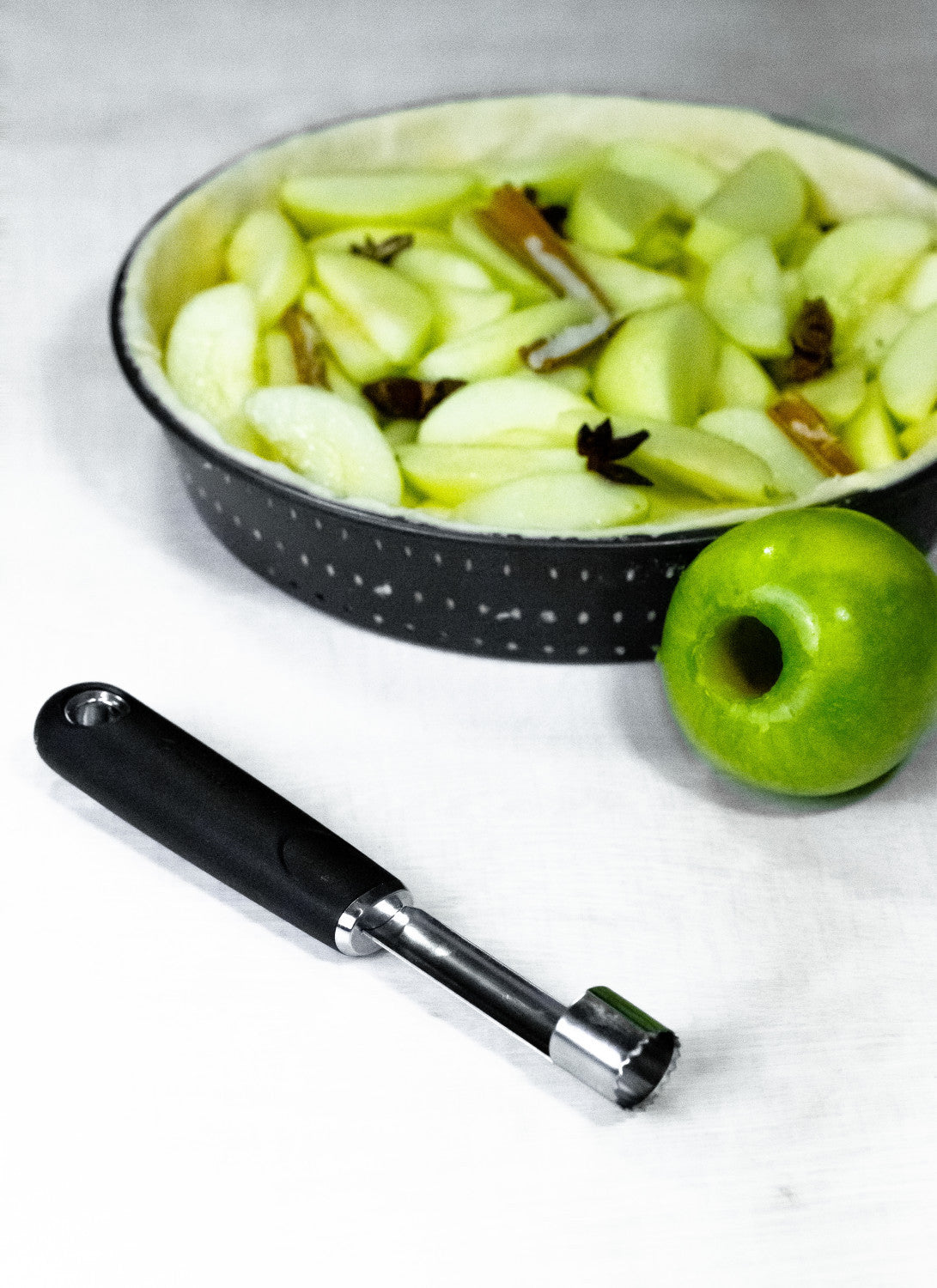 MasterCraft Soft Grip Stainless Steel Apple Corer