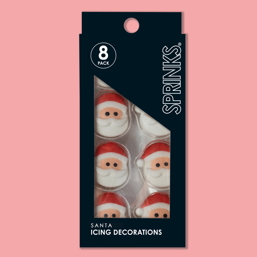Sprinks Icing Decorations Santa 8 Piece