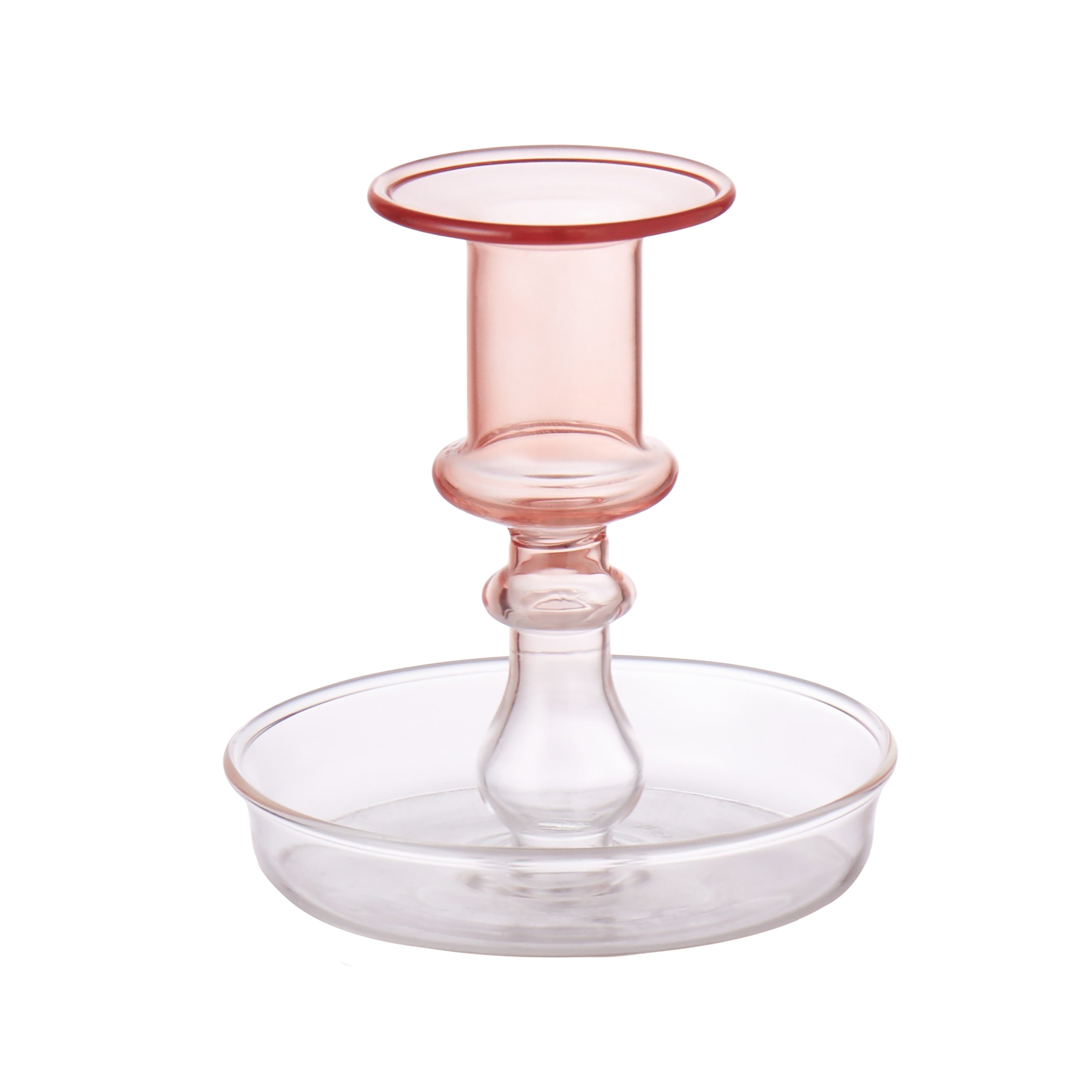 Emporium Glass Candle Holder Muted Clay