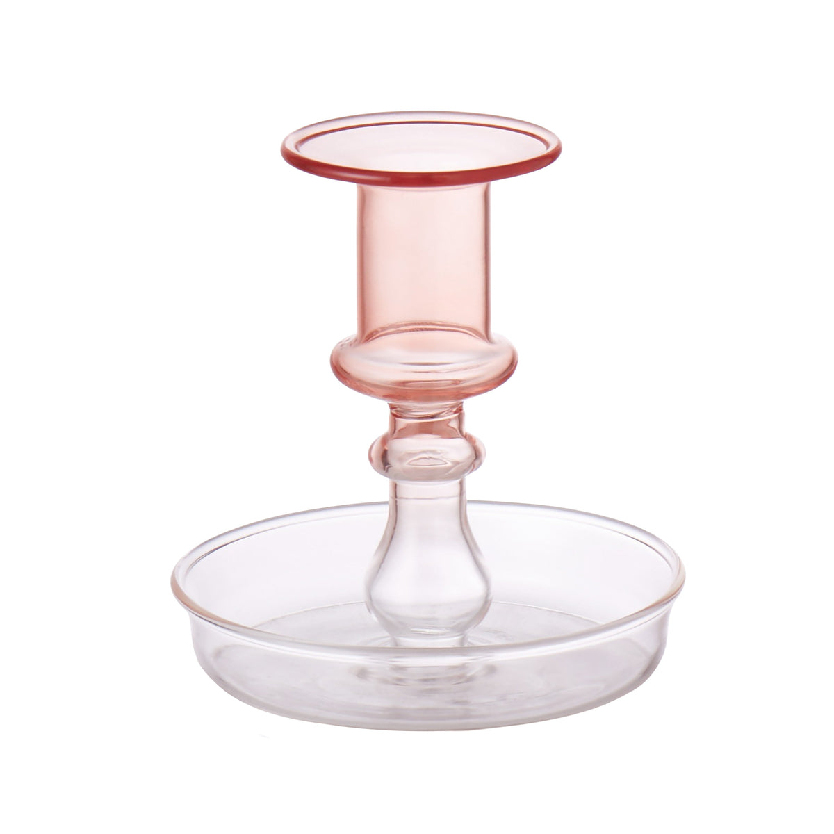 Emporium Glass Candle Holder Muted Clay