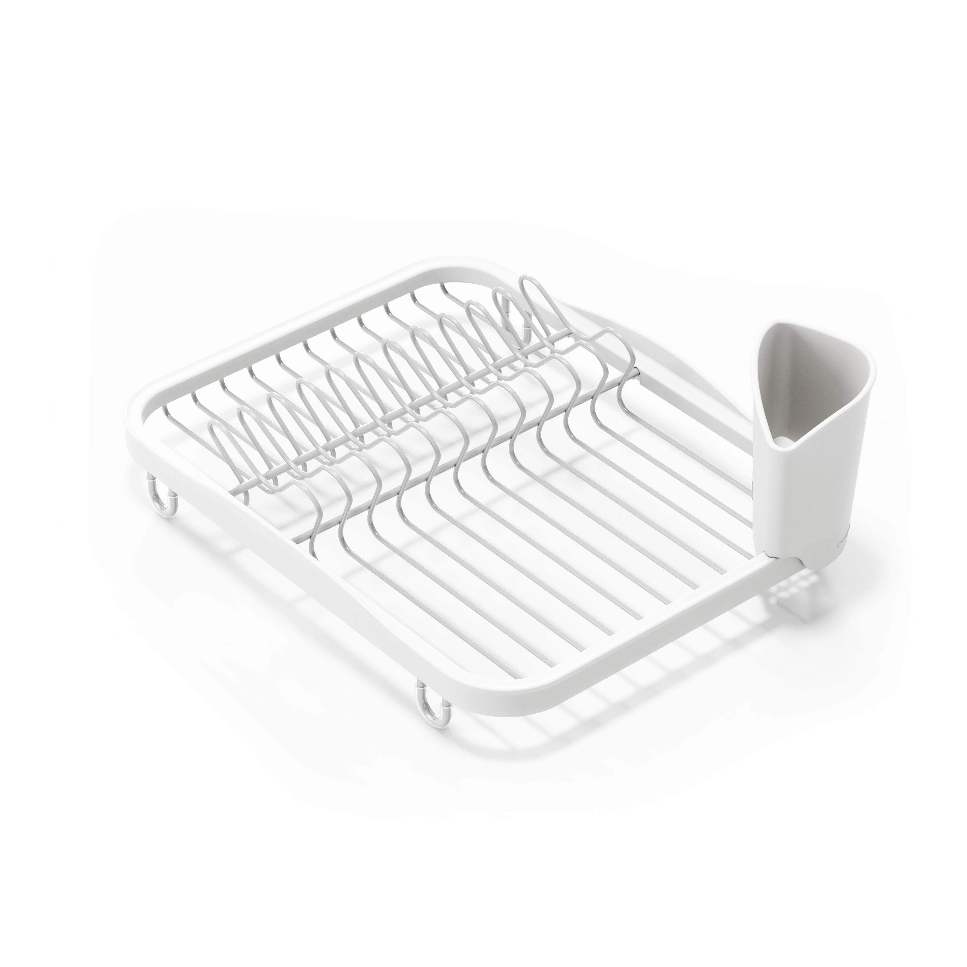 Umbra Sinkin Dish Rack White & Nickel
