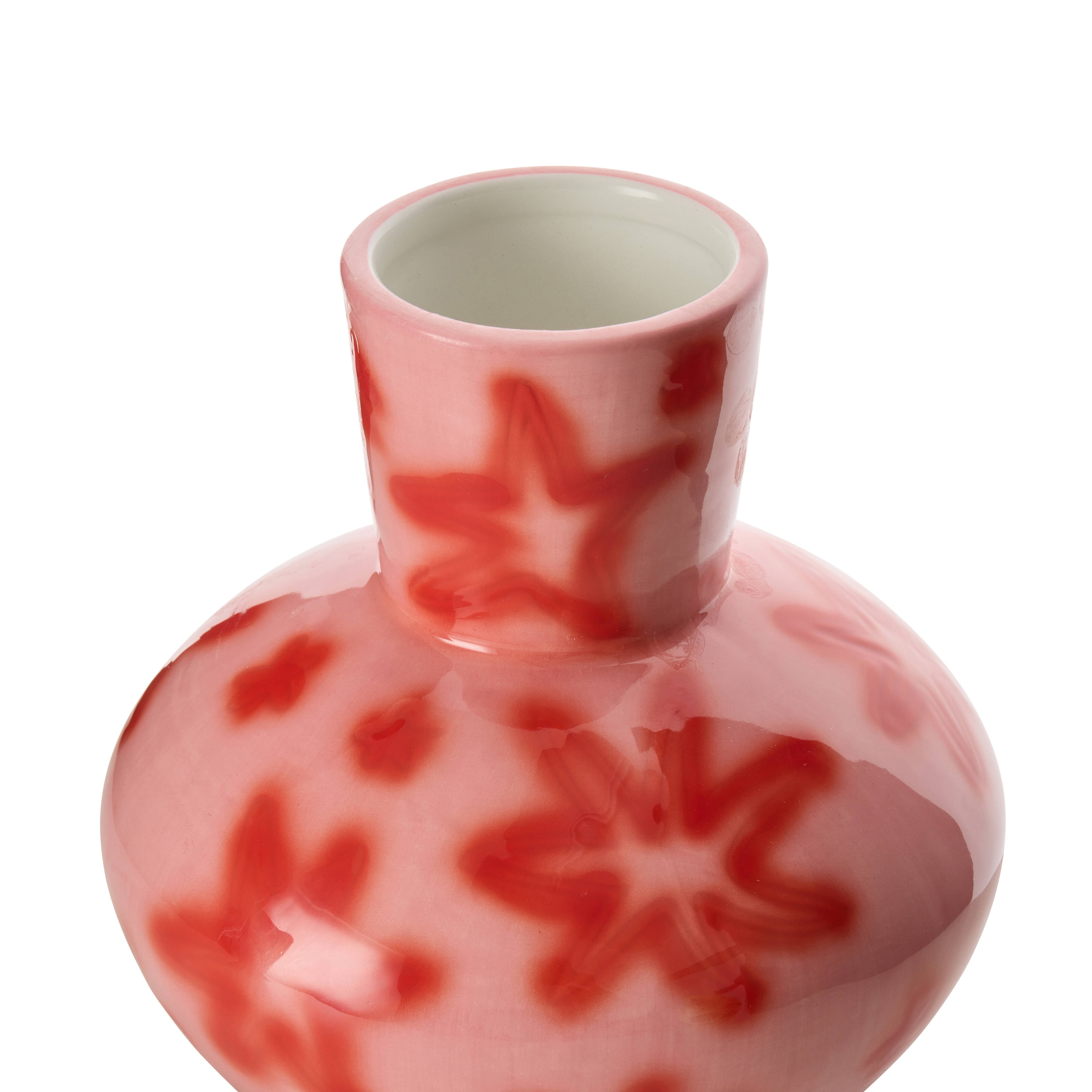 Emporium Haze Vase Collection Pink & Red