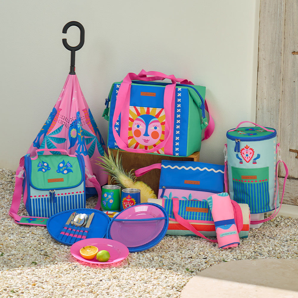 Annabel Trends Picnic Cooler Bag Tall Barrel Fiesta