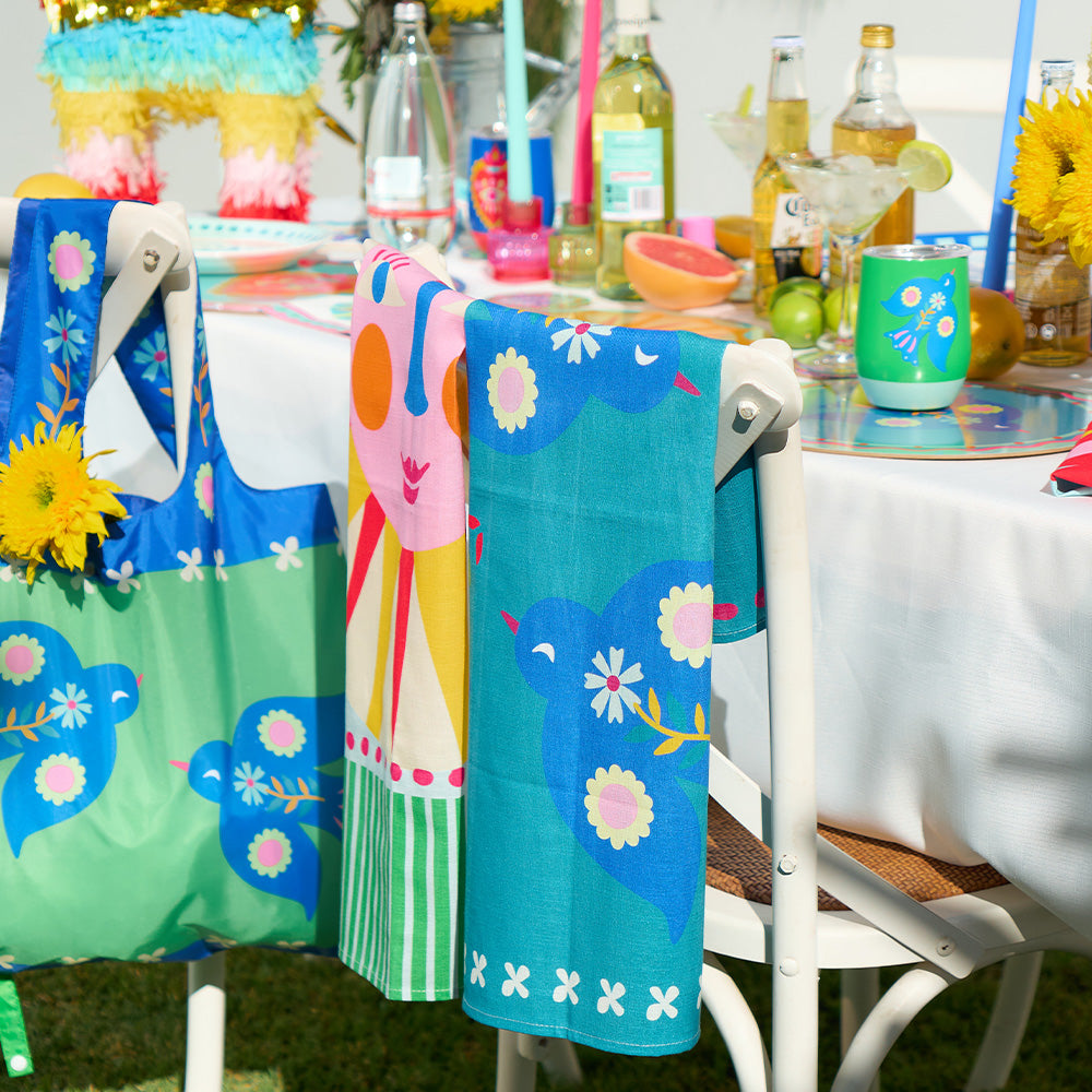 Annabel Trends Tea Towel Fiesta Cotton Print Fiesta Sun