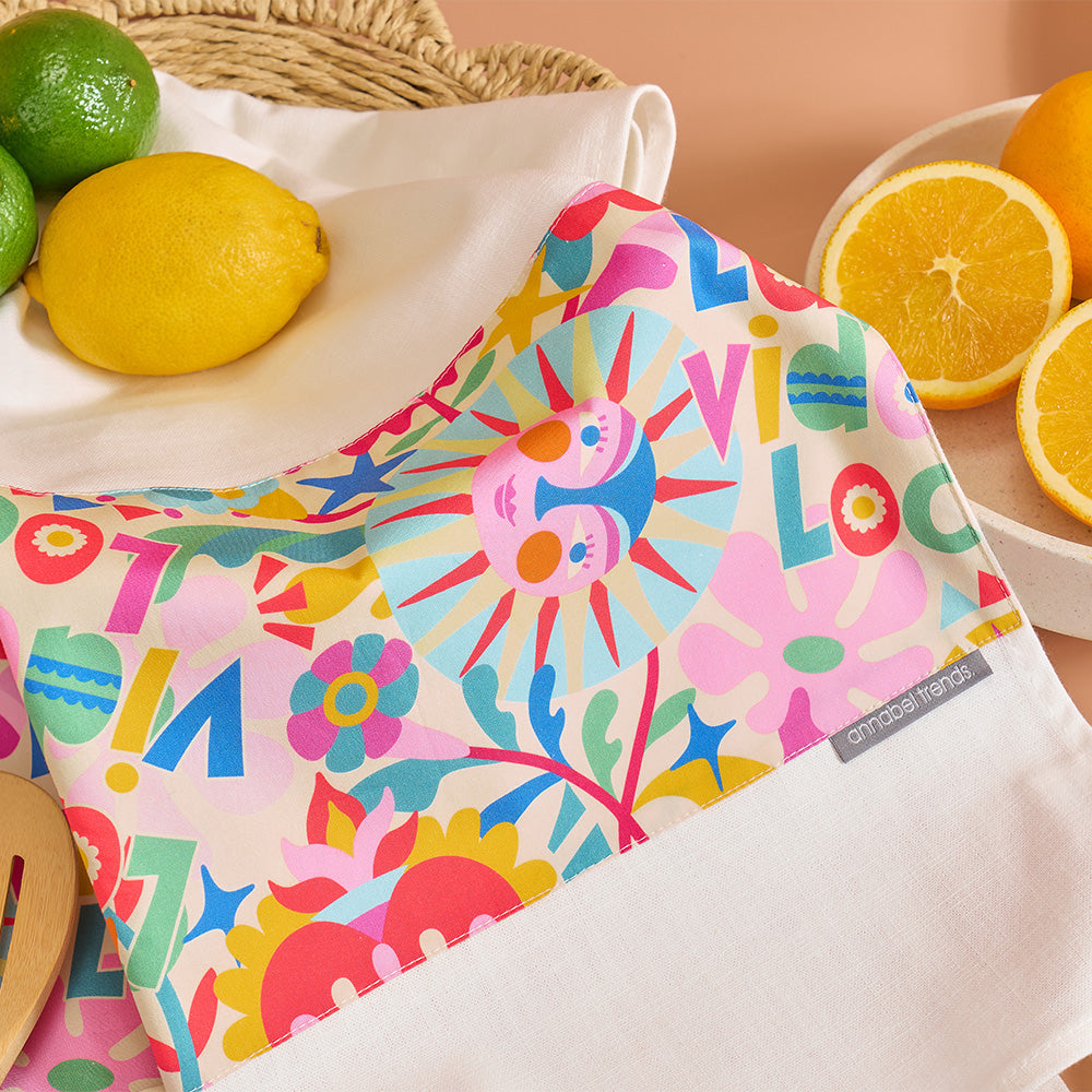 Annabel Trends Cotton Tea Towel Fiesta