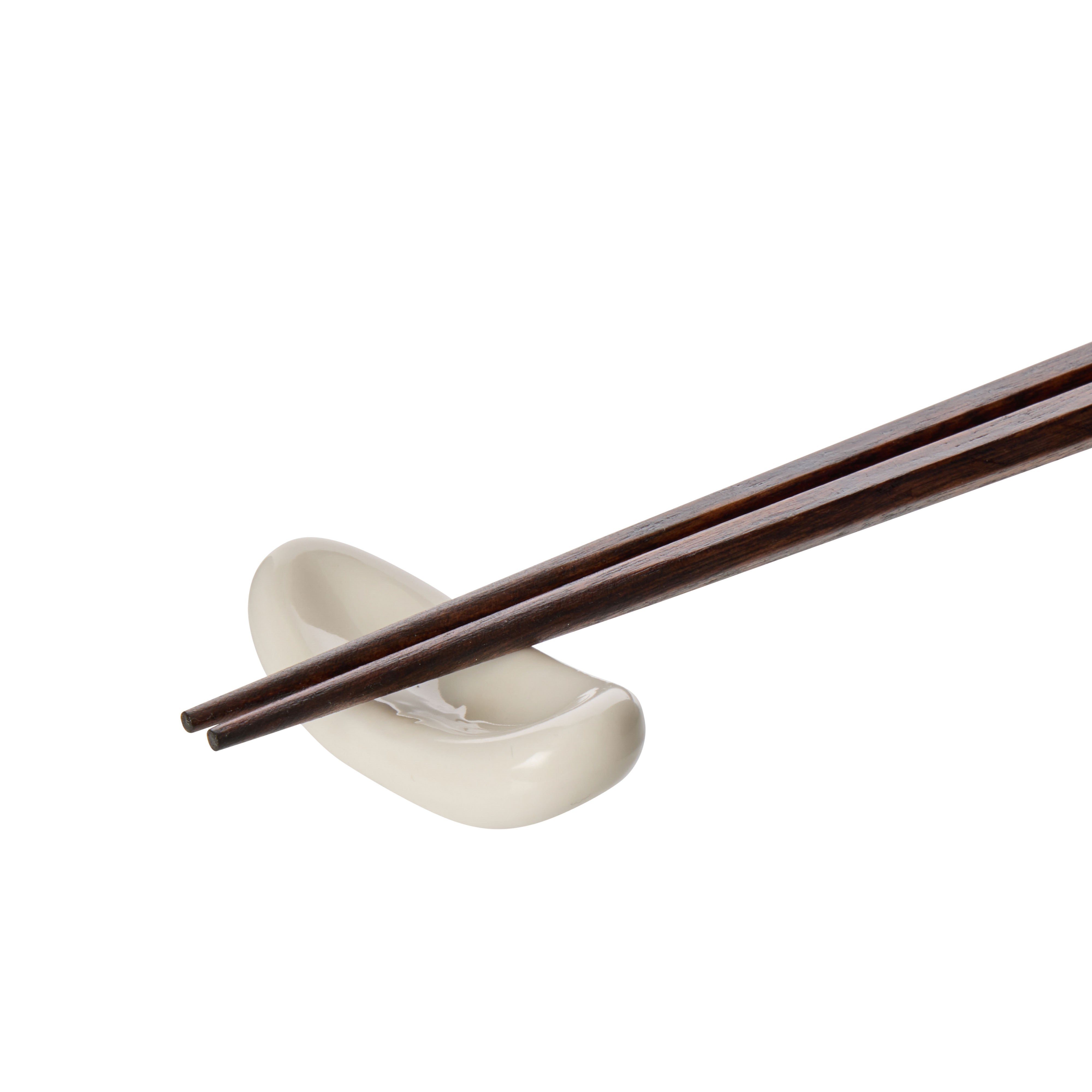 Davis & Waddell Wooden Chopsticks with Ceramic Rest 4 Piece Set Assorted