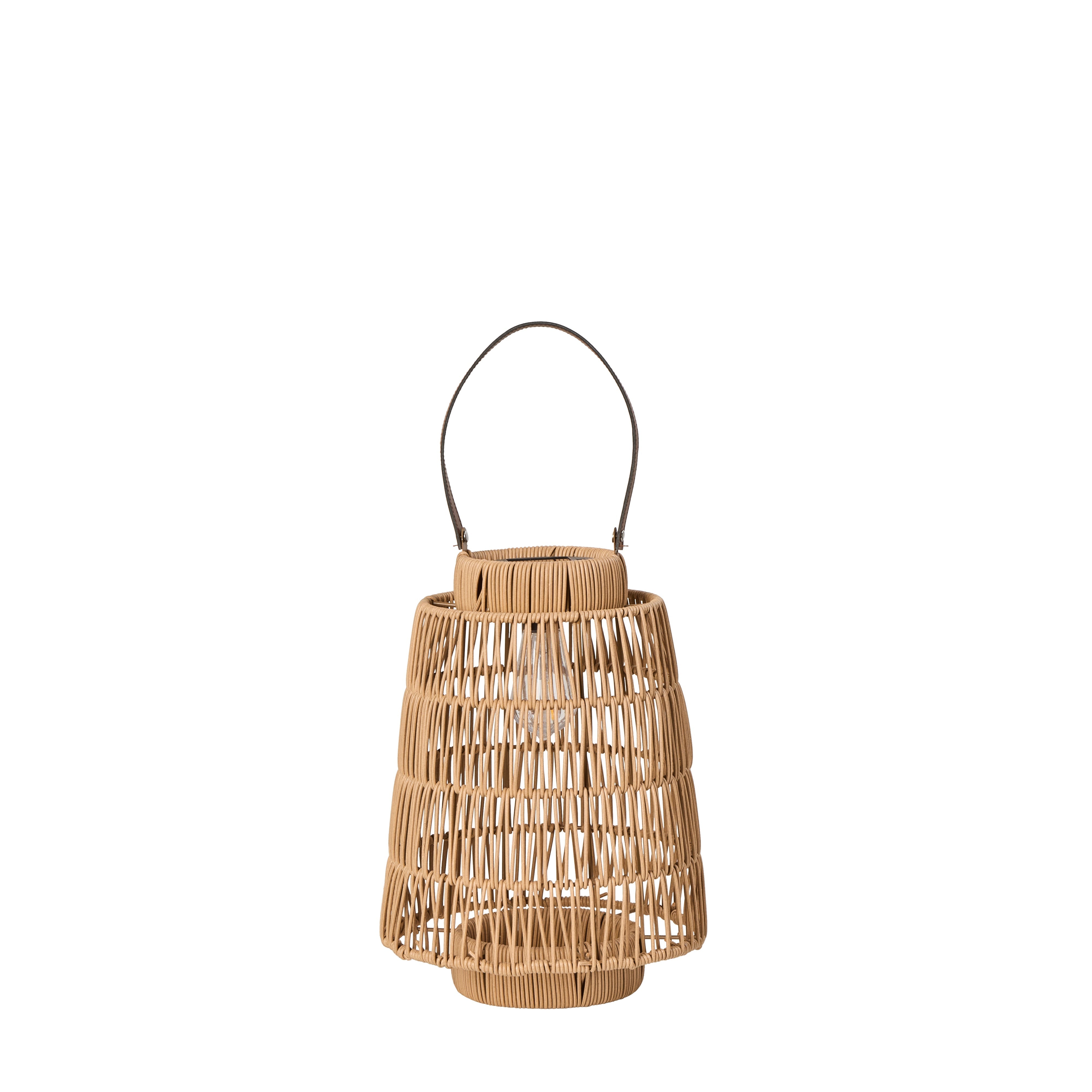 Rogue Atlas Solar Lantern 23x23x35cm Brown