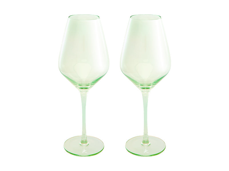 Maxwell & Williams Glamour Wine Glass Green 480ml 2 Piece