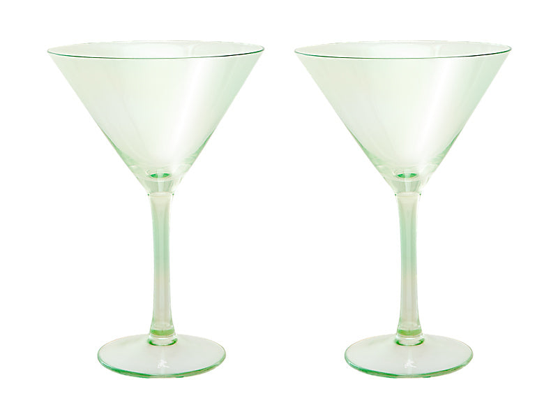 Maxwell & Williams Glamour Martini Glass Blue 230ml 2 Piece