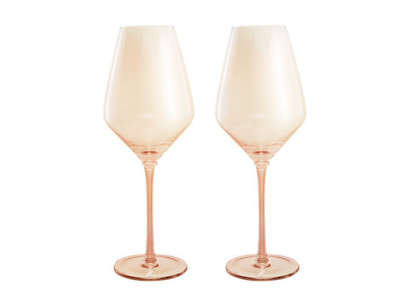 Maxwell & Williams Glamour Wine Glass Green 480ml 2 Piece