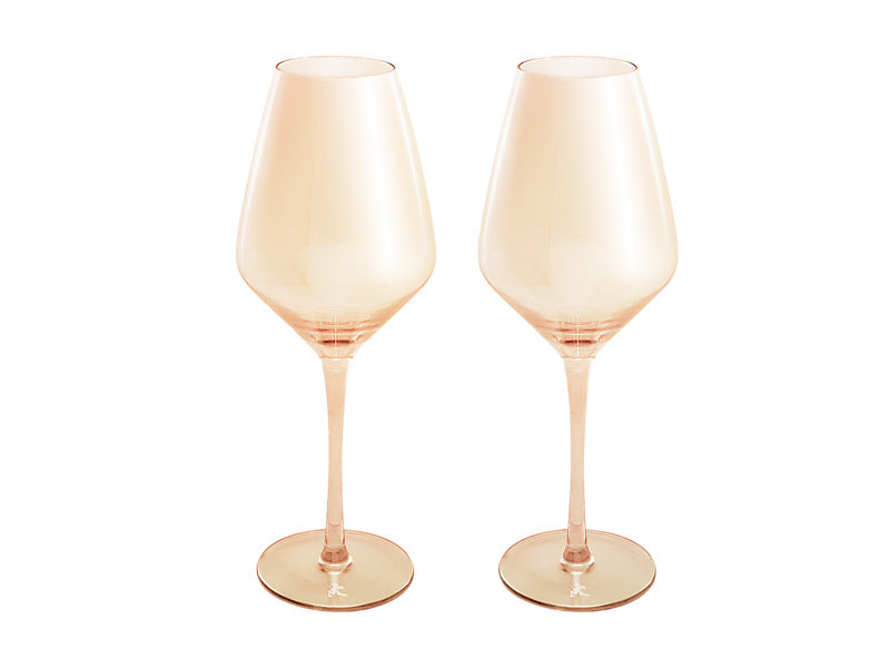 Maxwell & Williams Glamour Wine Glass Green 480ml 2 Piece