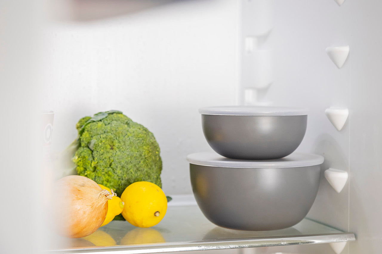 KitchenAid 4 Piece Meal Prep Bowl Set with Lids (Charcoal Grey)