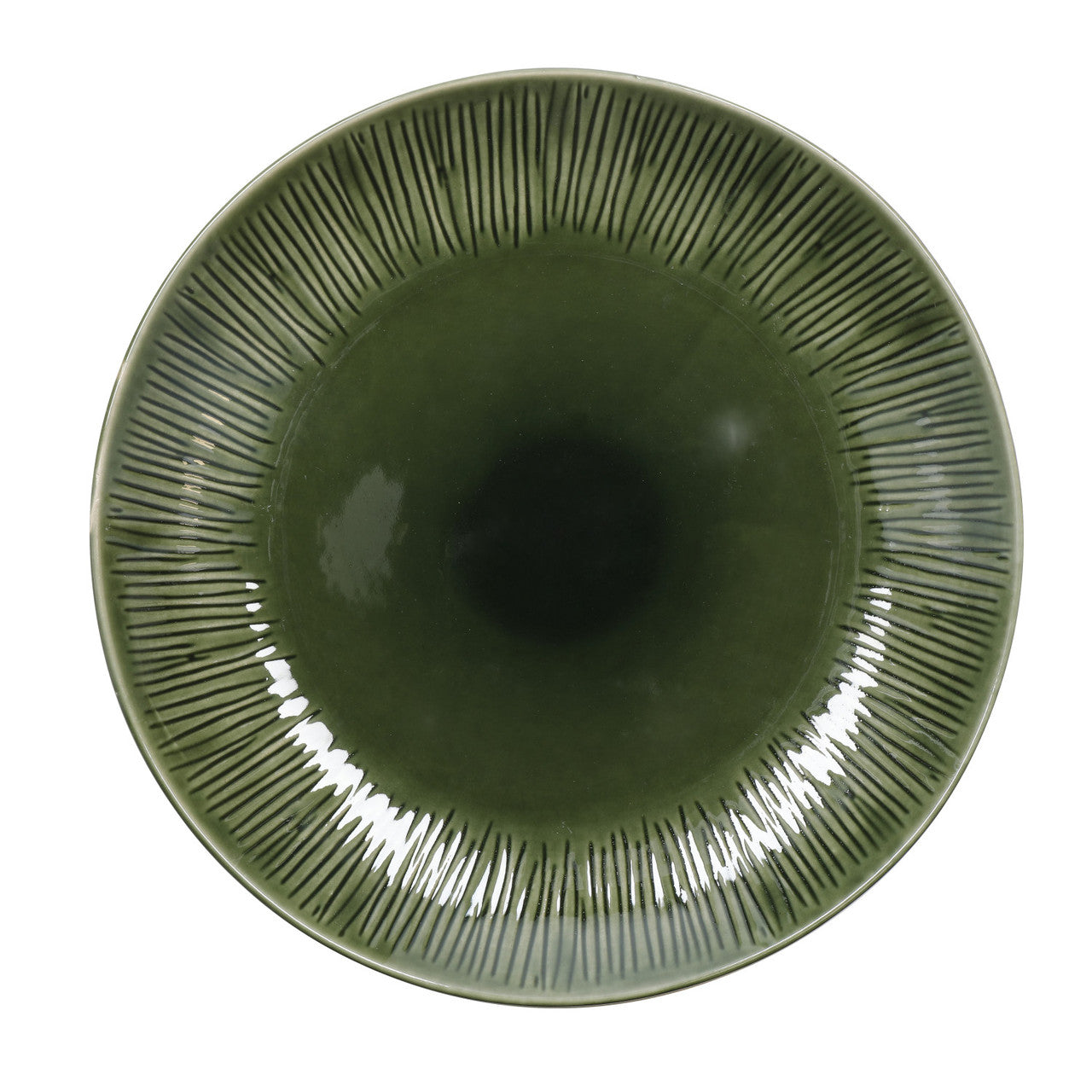Mikasa Jardin Stoneware Dinner Plate Set 4 Piece 27cm (Green)