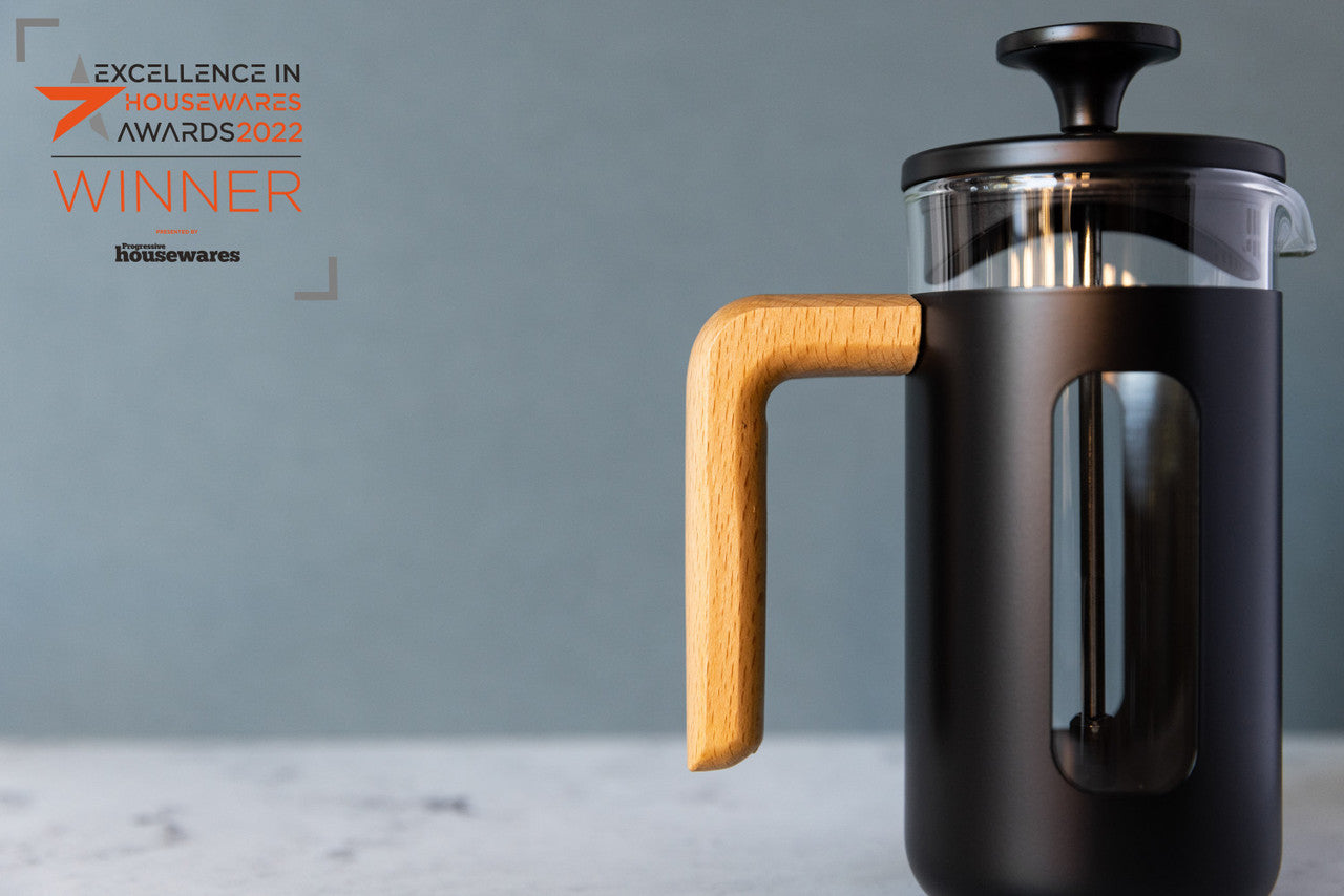 La Cafetière Pisa Stainless Steel Cafetière 3 Cup / 350ml (Black)