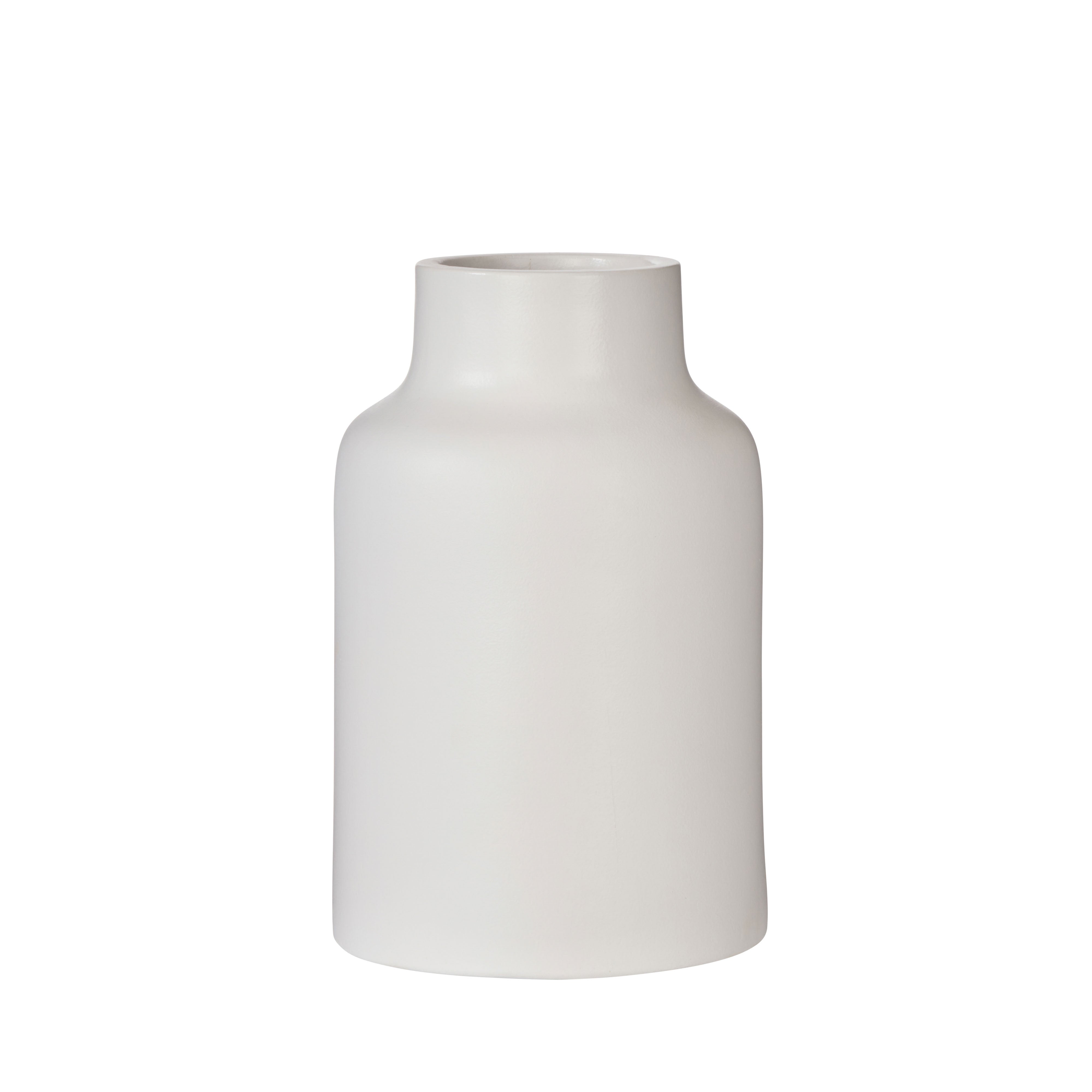 Rogue Oakley Vase White 18 x 27.5cm