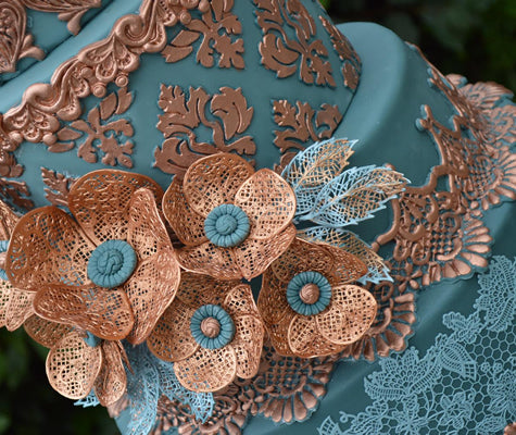Claire Bowman Cake Lace Florence Flowers 3D Cake Lace Mat