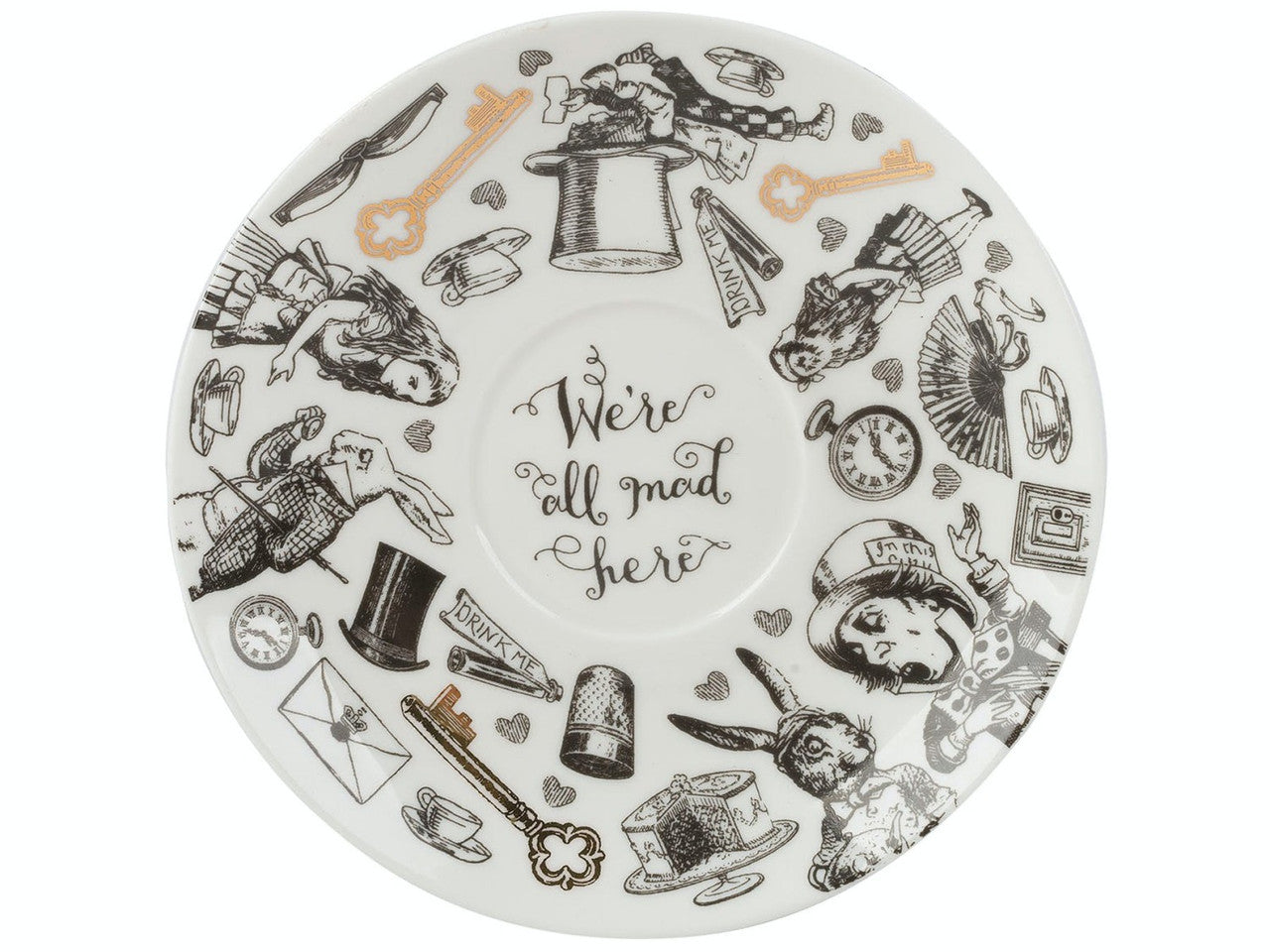 V&A Alice in Wonderland Cup & Saucer 210ml