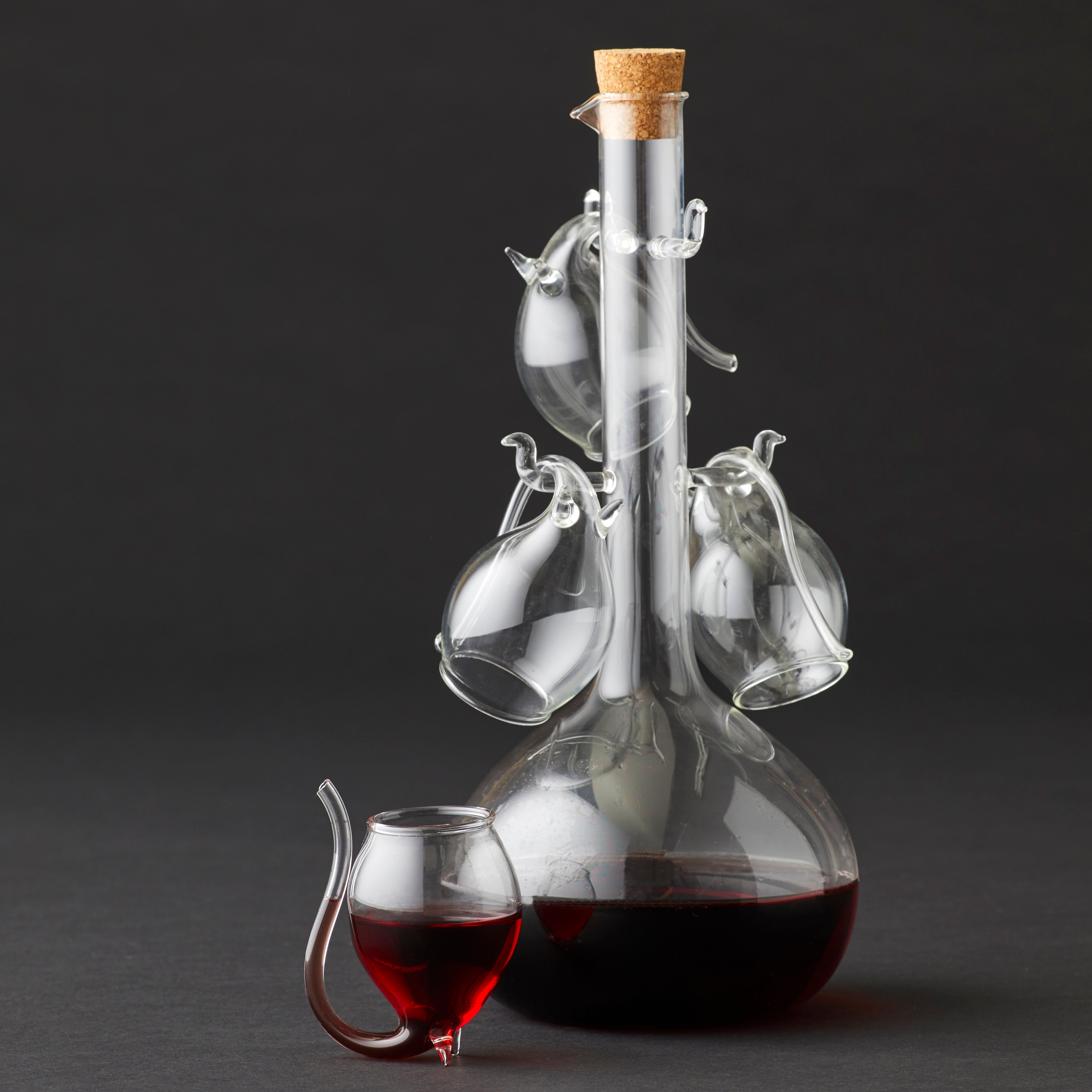 Davis & Waddell Fine Foods Port Flask & Sippers 5 Piece Set