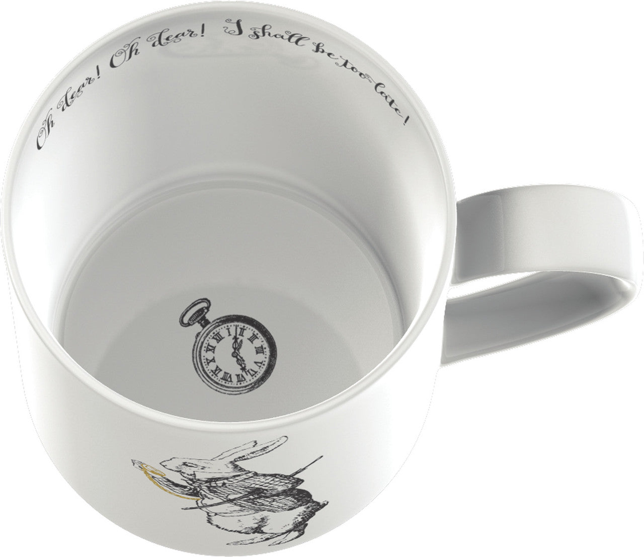 V&A Alice in Wonderland Can Mug 350ml (White Rabbit)