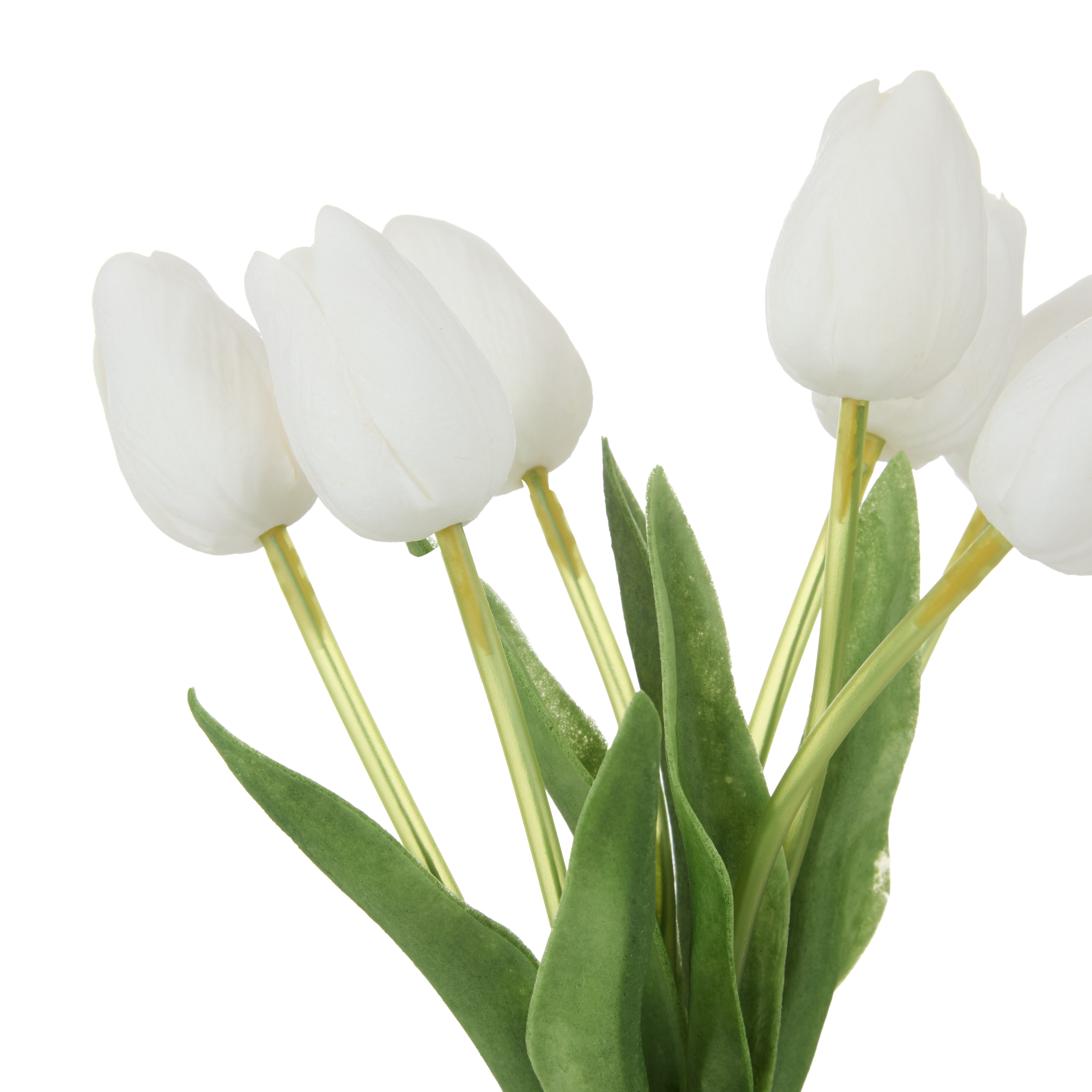 Rogue Tulip Bunch White 35cm