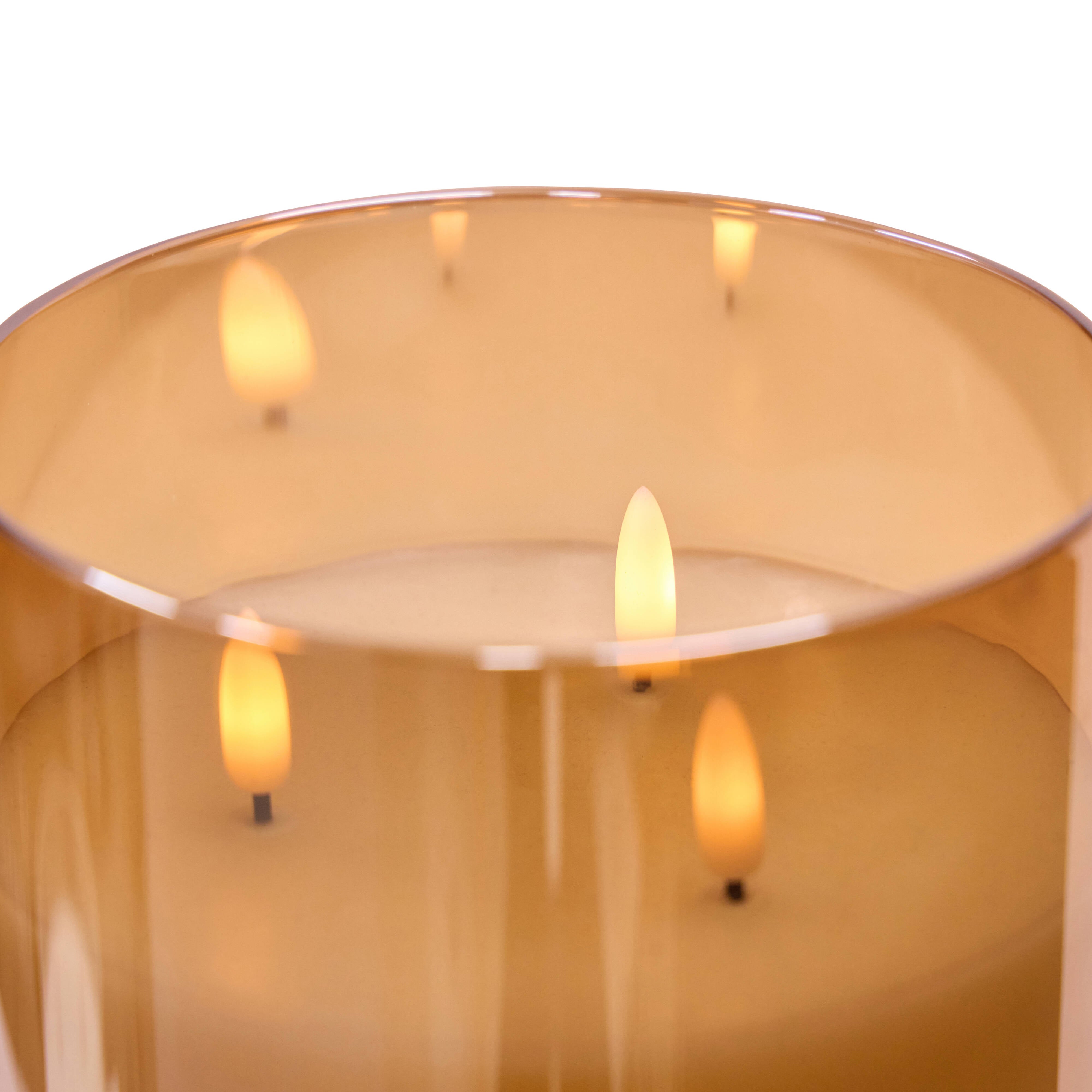 Rogue Amber Triflame Candle 20cm