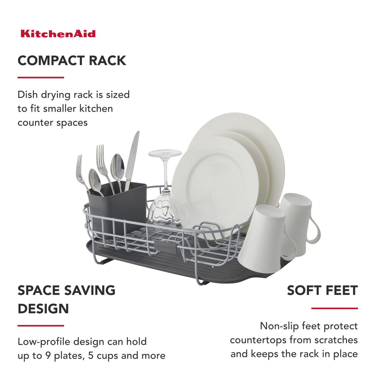 KitchenAid Low Profile Dish Drying Rack